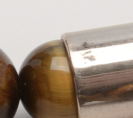 Jay King Sterling Silver Tiger's Eye Necklace with Bracelet and Earrings