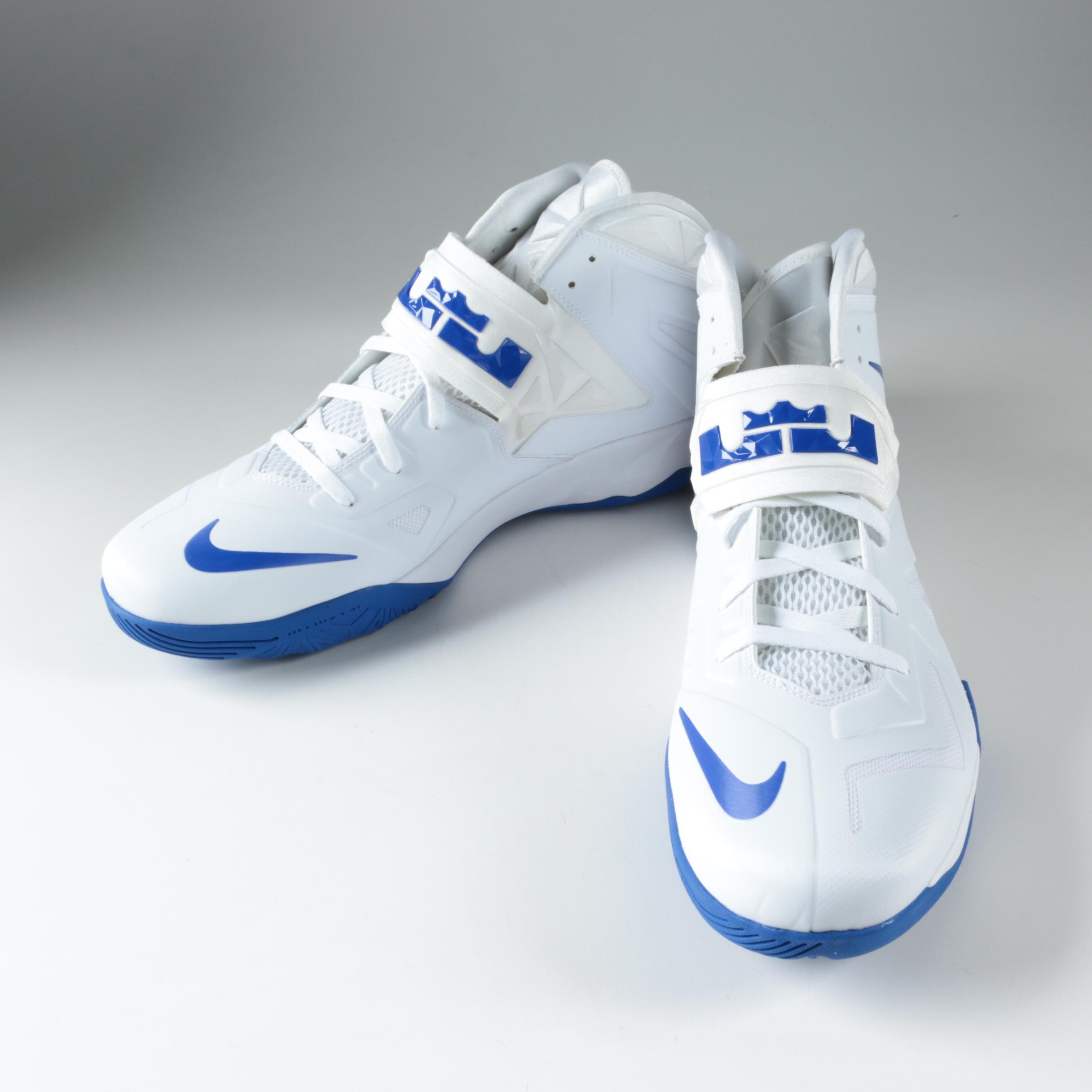 Men's UK Team Issued Nike Zoom LeBron James Soldier VII Basketball Sneakers