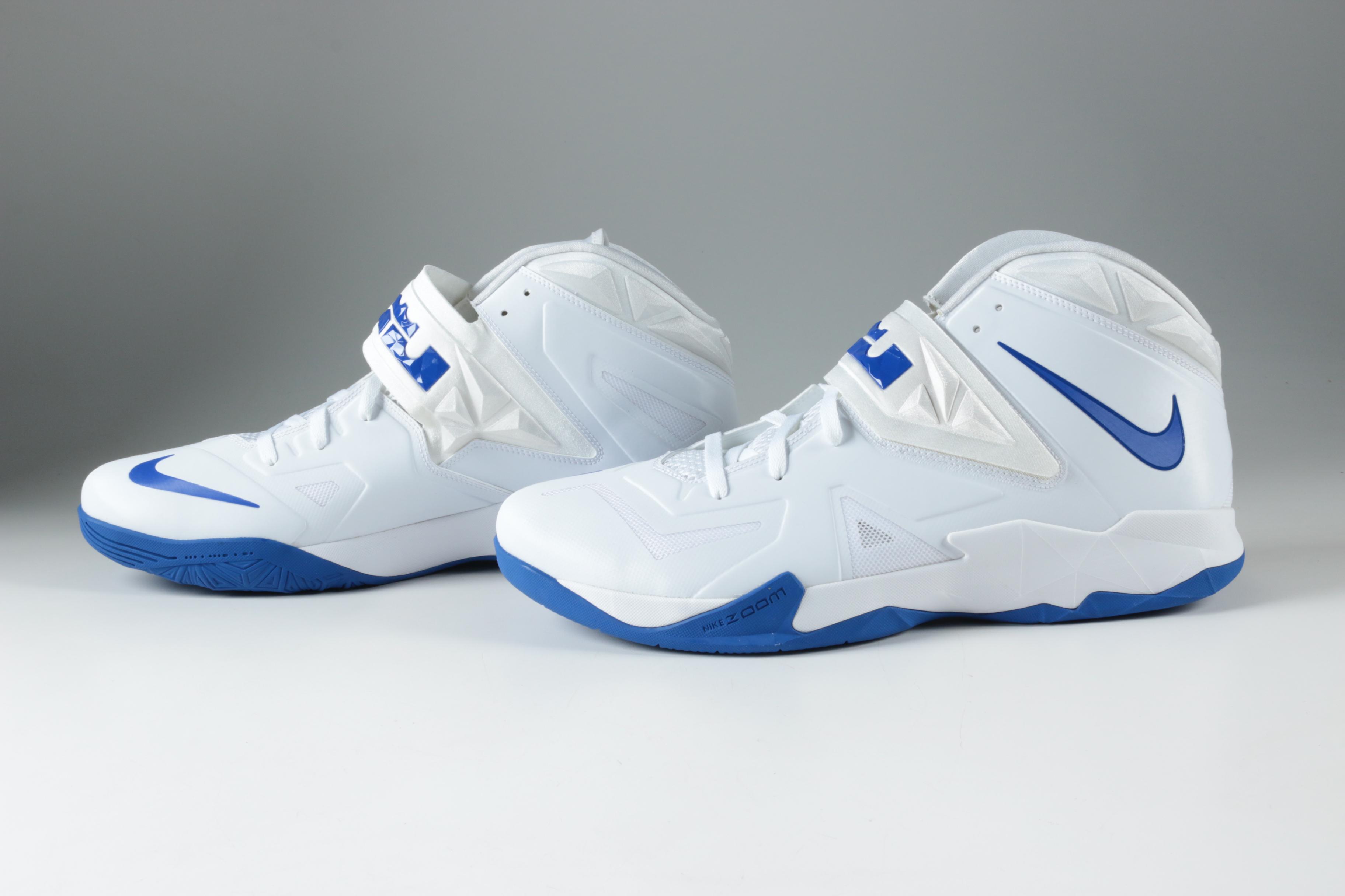 Men's UK Team Issued Nike Zoom LeBron James Soldier VII Basketball Sneakers