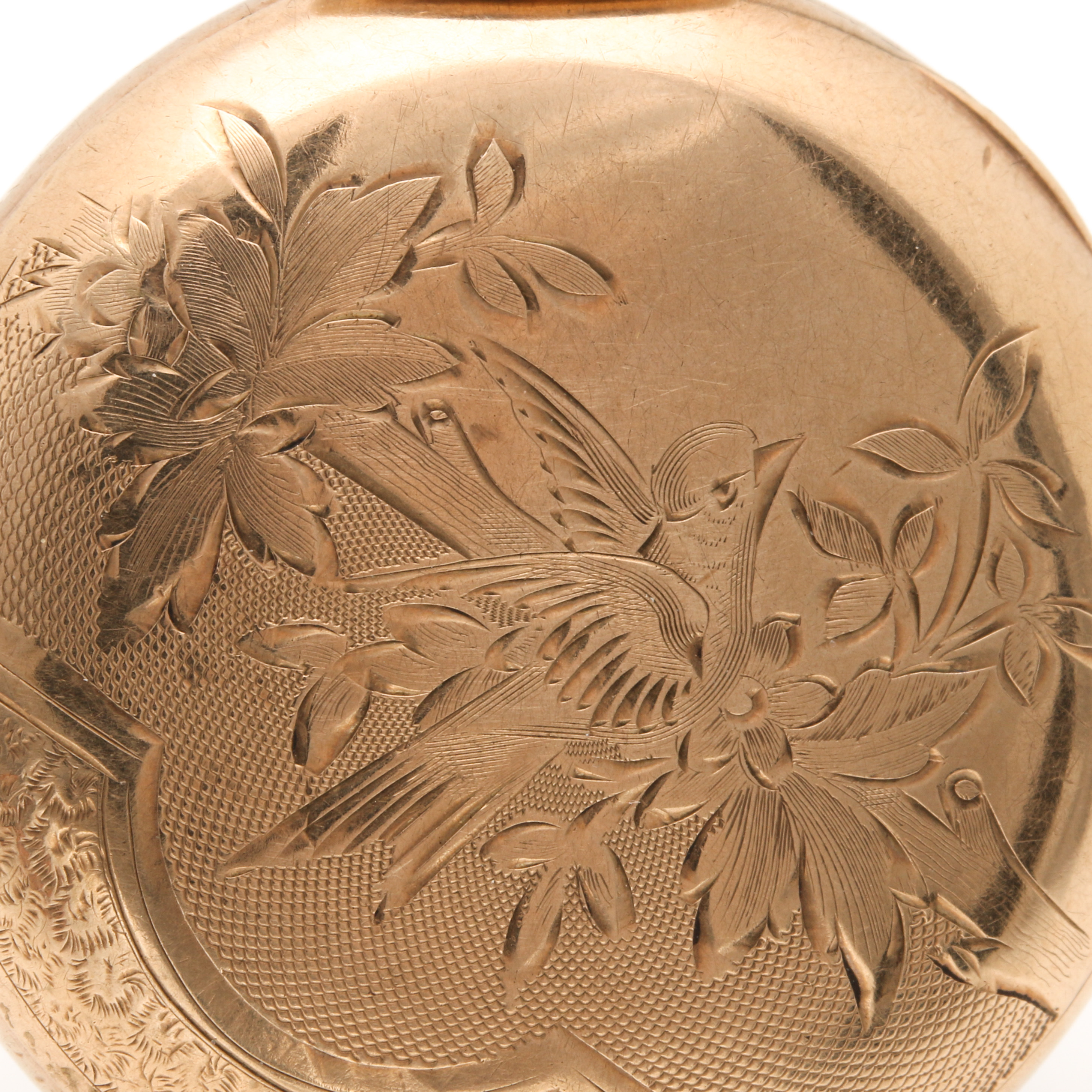 Antique Elgin Gold Filled Pocket Watch With Display Case