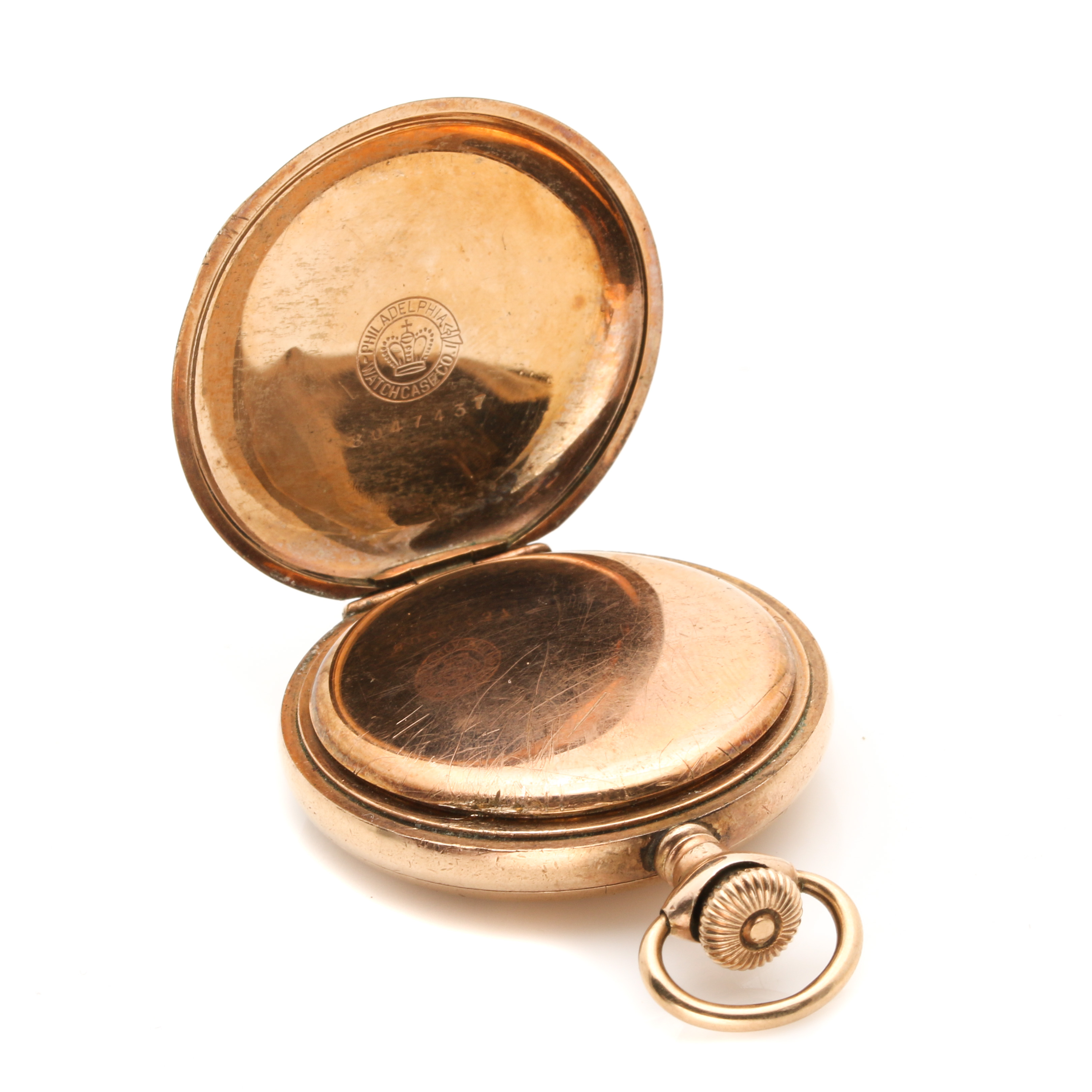 Antique Elgin Gold Filled Pocket Watch With Display Case