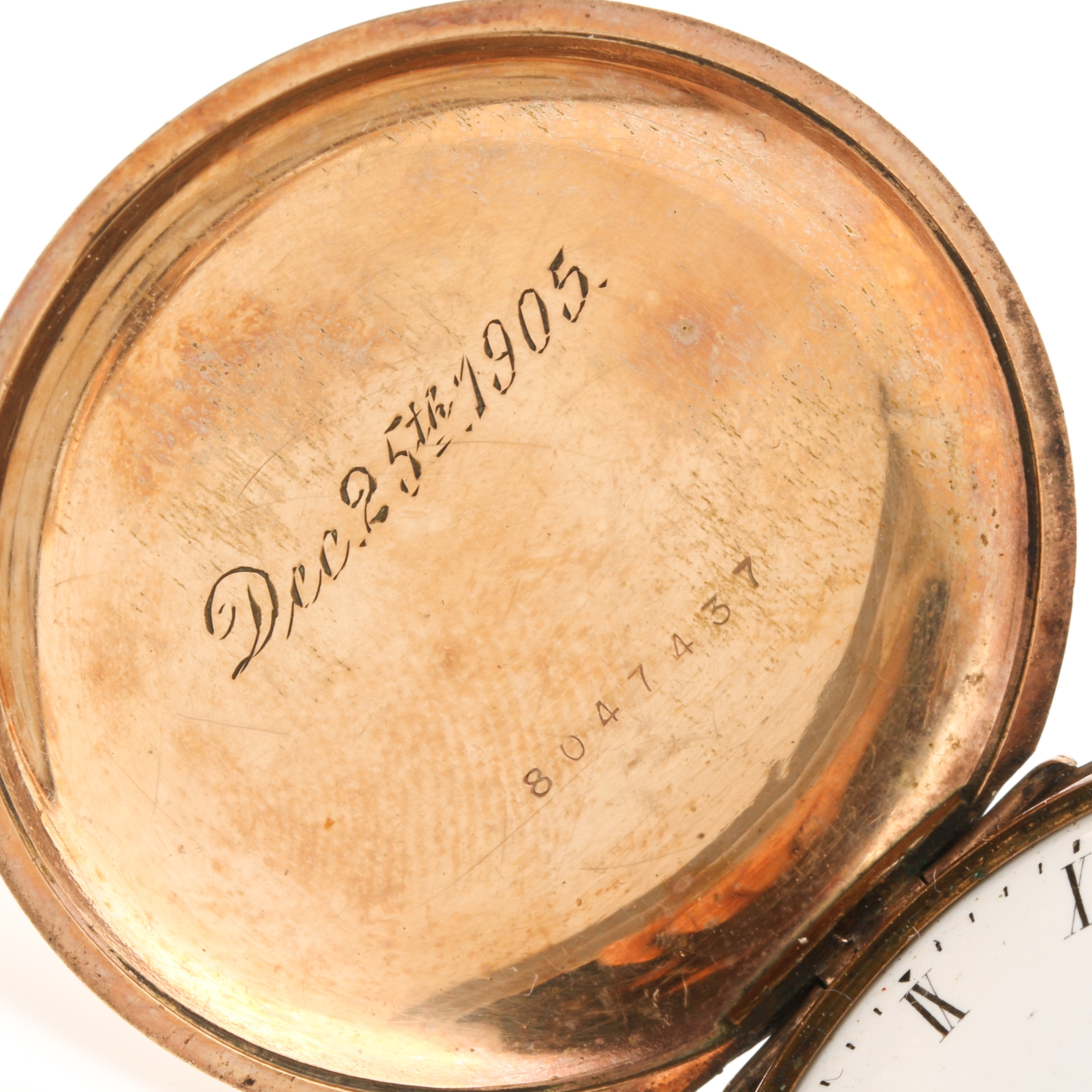 Antique Elgin Gold Filled Pocket Watch With Display Case