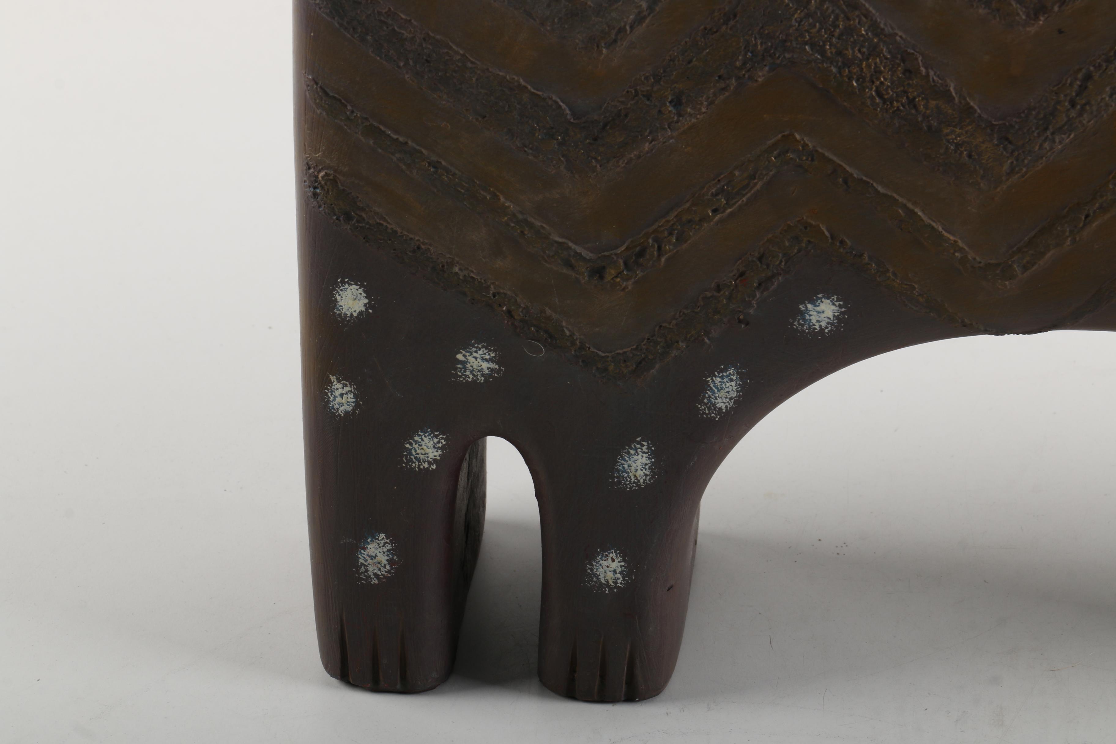 1999 Laurel Burch Composite Stylized Cat Figurine