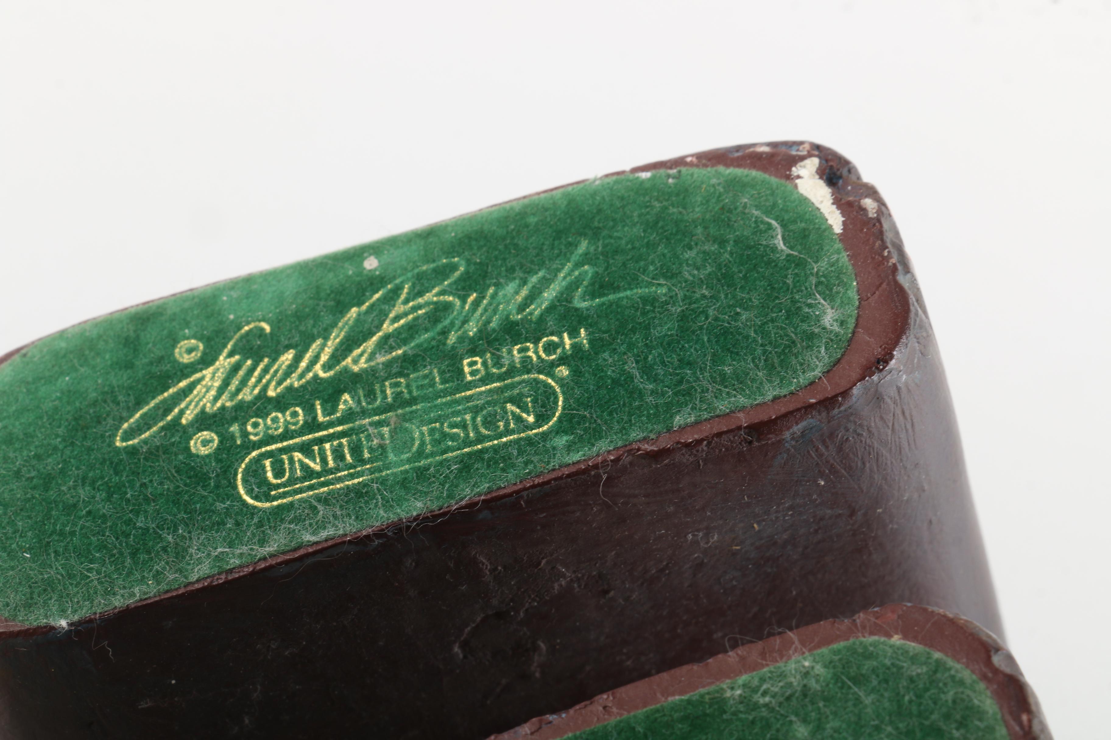 1999 Laurel Burch Composite Stylized Cat Figurine