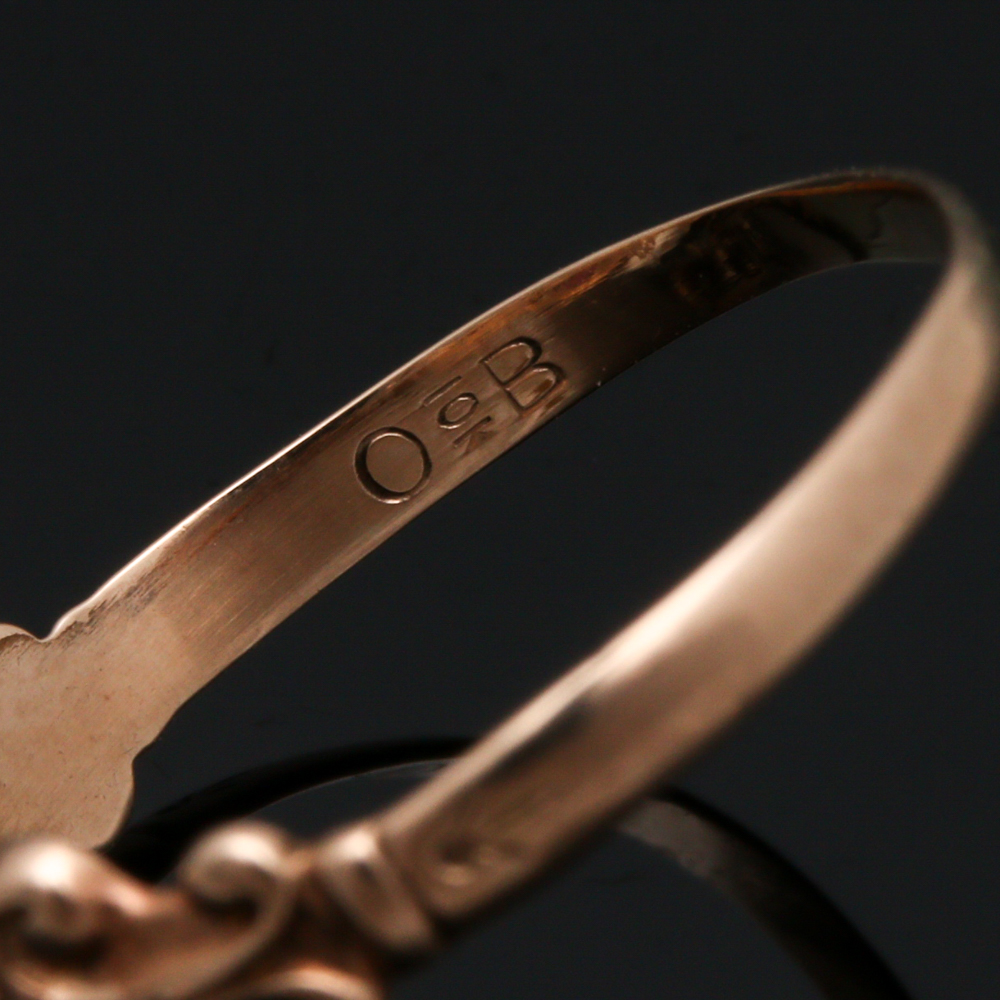 Victorian 10K Yellow Gold Opal, Rhodolite Garnet and Pearl Ring