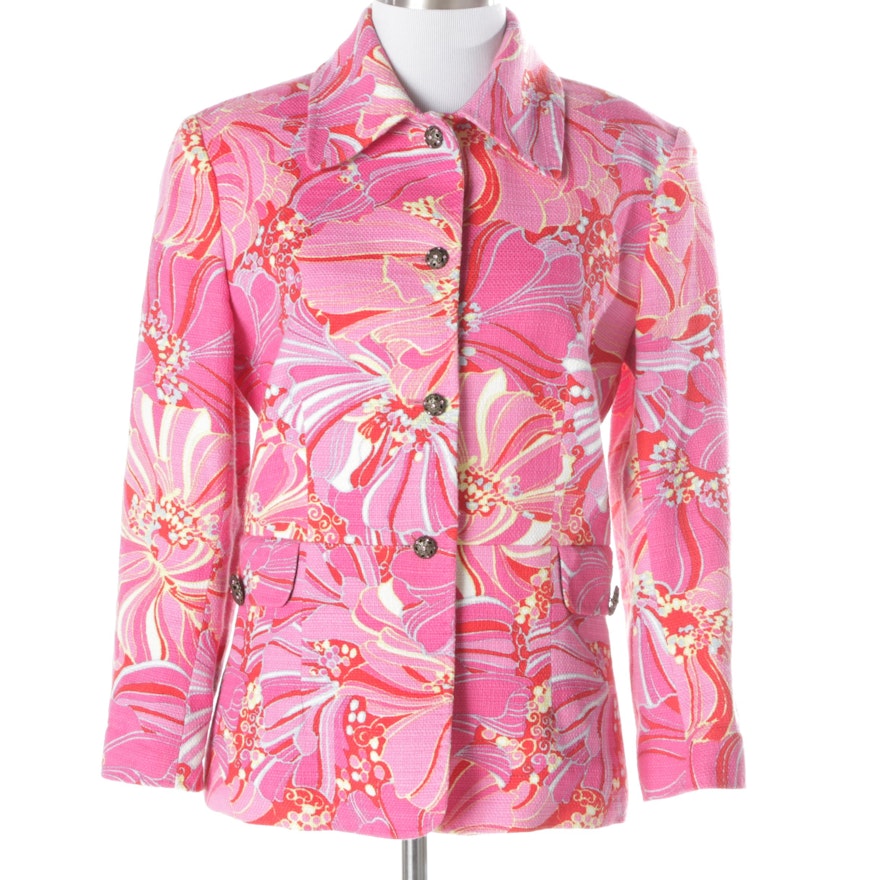 Women's Dolce & Gabbana Cotton Blend Floral Jacket