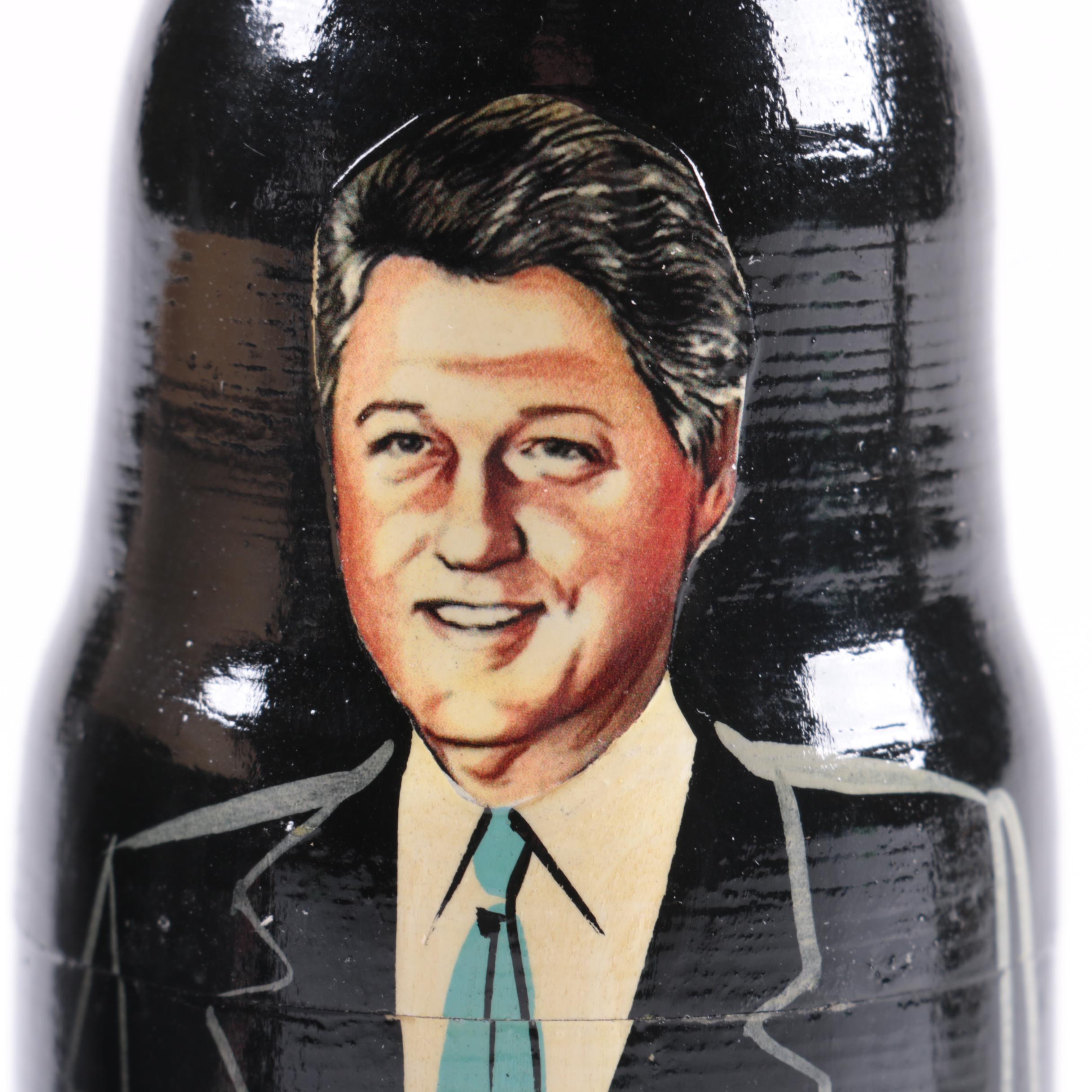 Russian Matryoshka Nesting Dolls Featuring Presidents of The United States