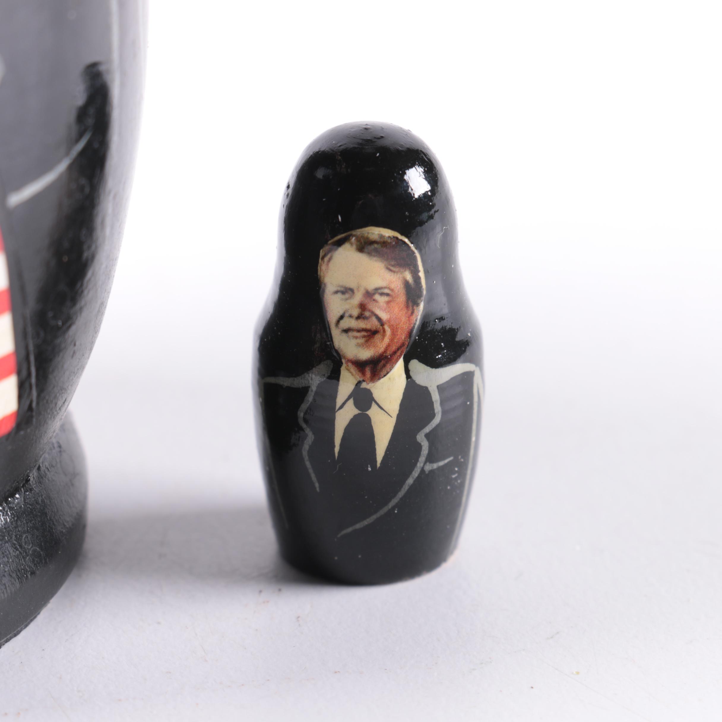 Russian Matryoshka Nesting Dolls Featuring Presidents of The United States