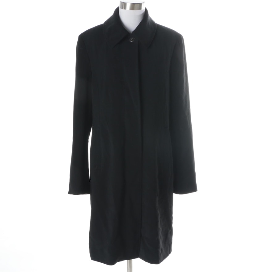 Women's Calvin Klein Black Overcoat