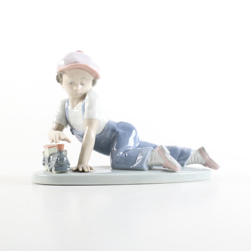 Lladró "All Aboard" Porcelain Collectors Society Figurine