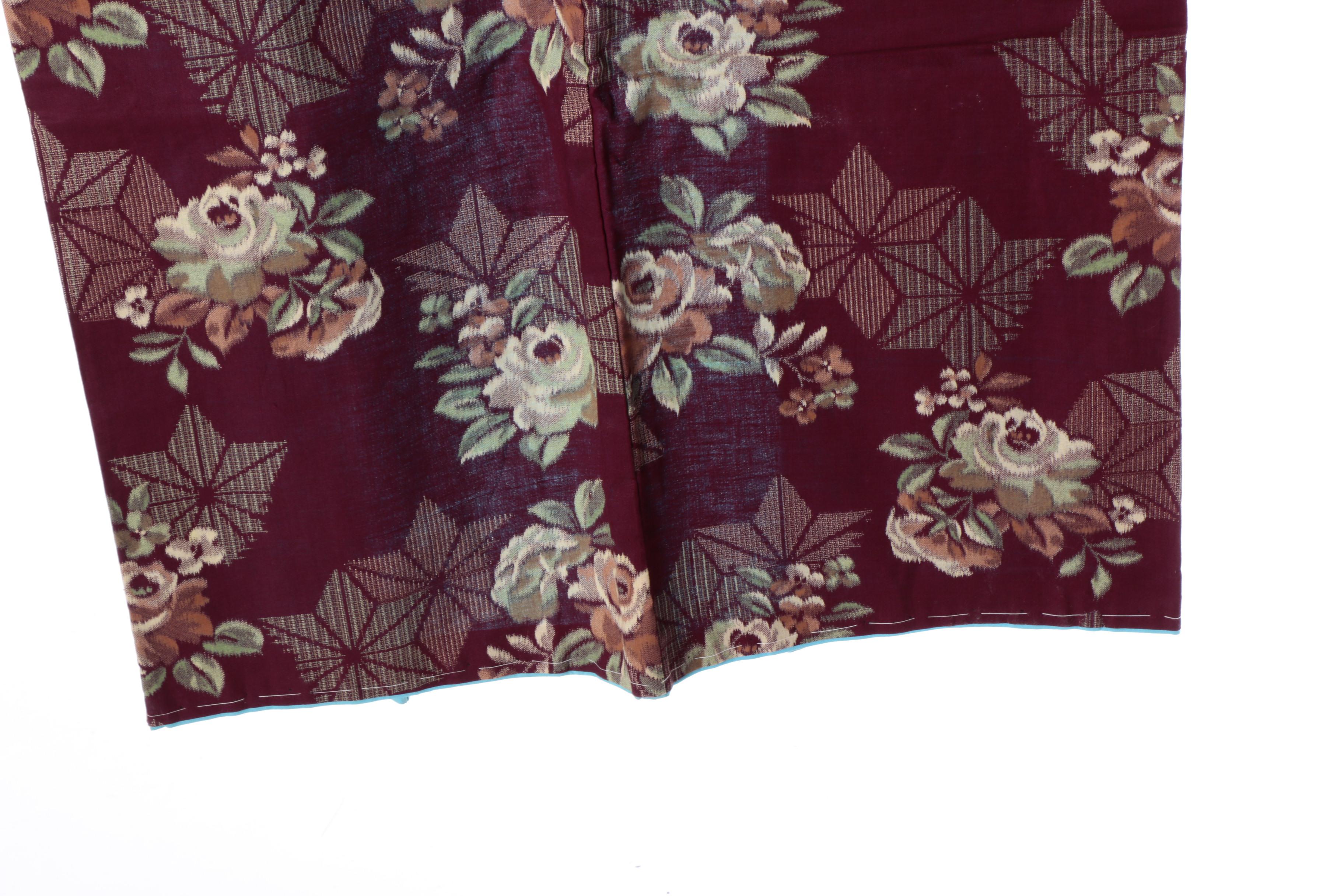 Circa 1910s Antique Japanese Cotton Kosode Kimono