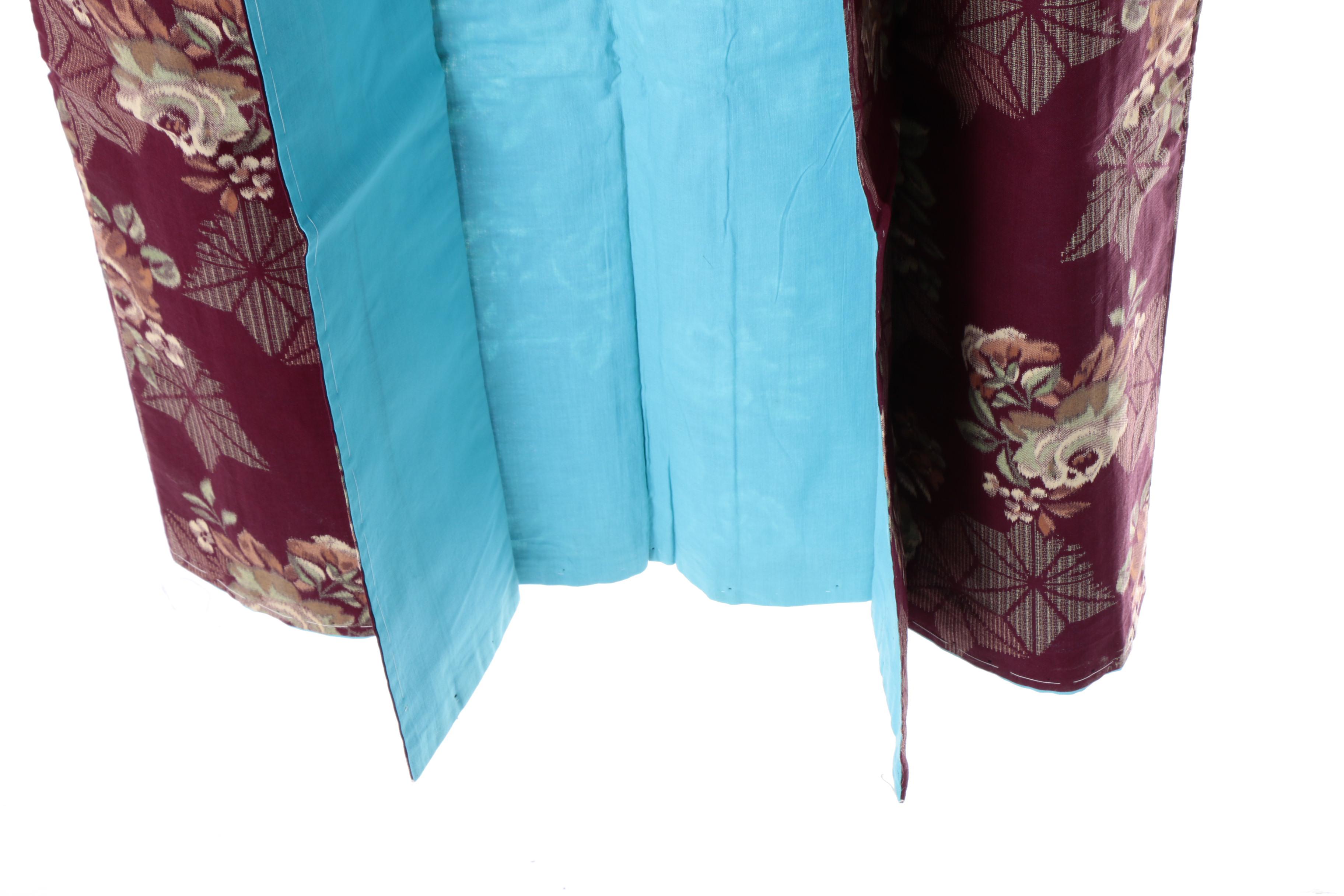 Circa 1910s Antique Japanese Cotton Kosode Kimono