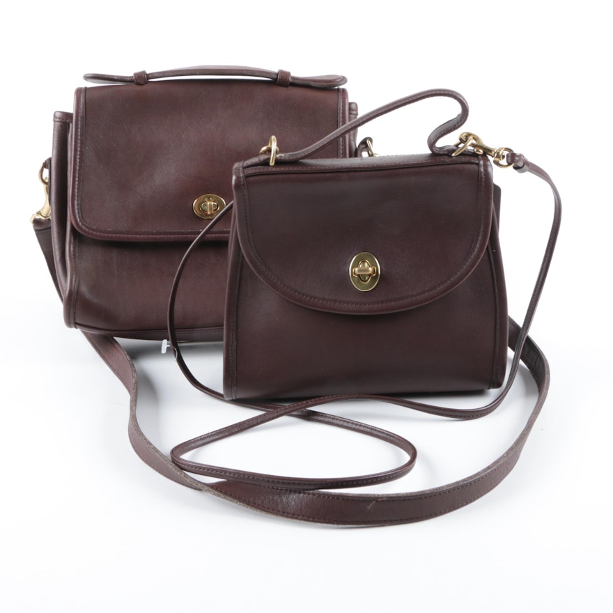 Coach Regina and Court Brown Leather Handbags