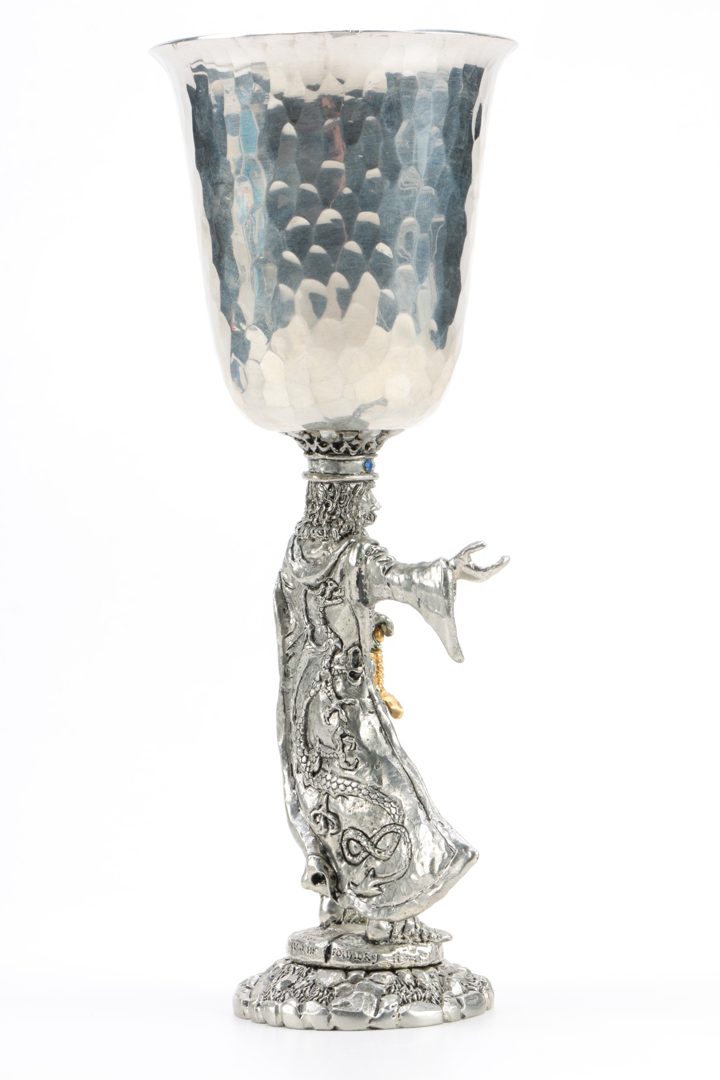 Fellowship Foundry Arthur and Guinevere Pewter Goblets