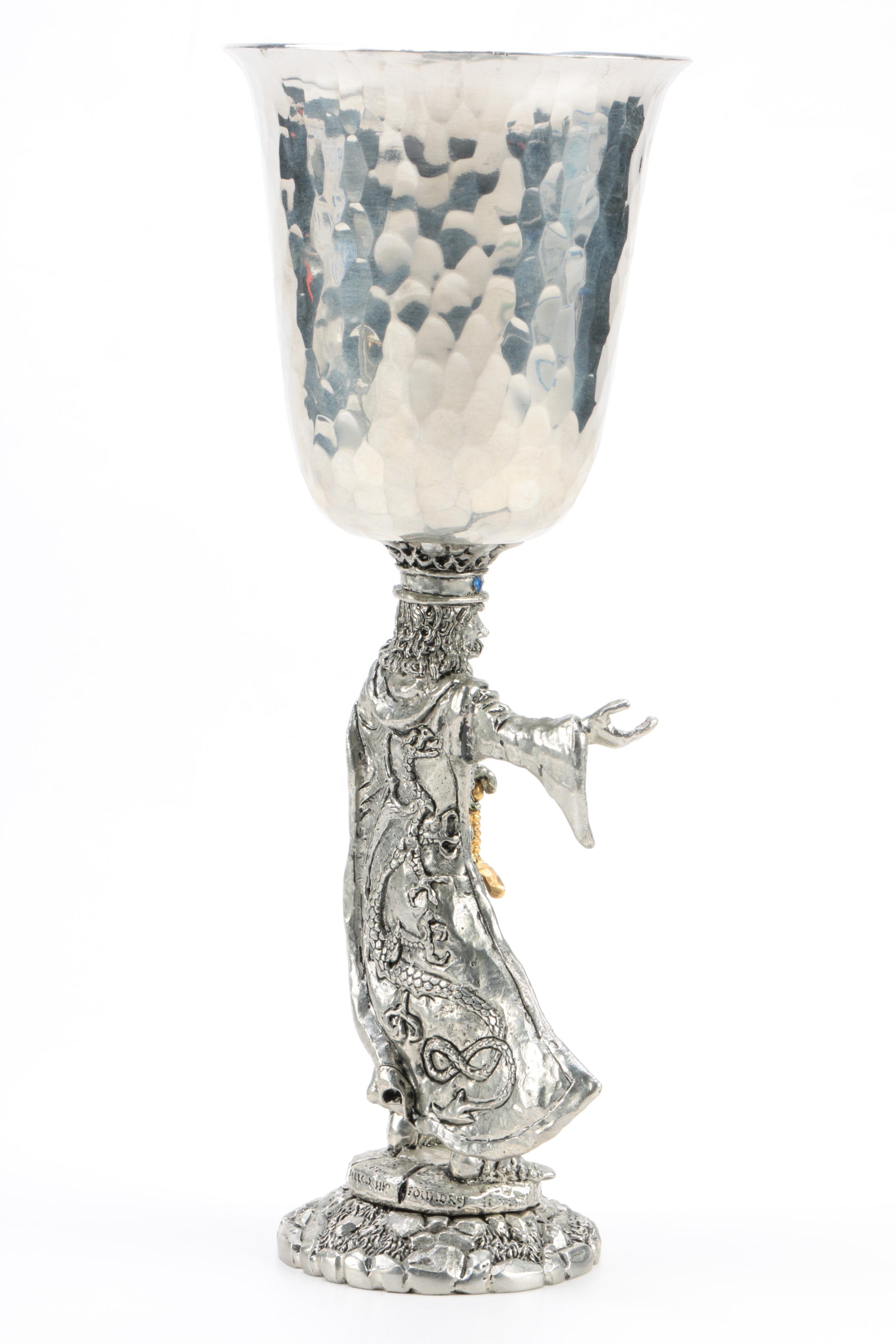 Fellowship Foundry Arthur and Guinevere Pewter Goblets