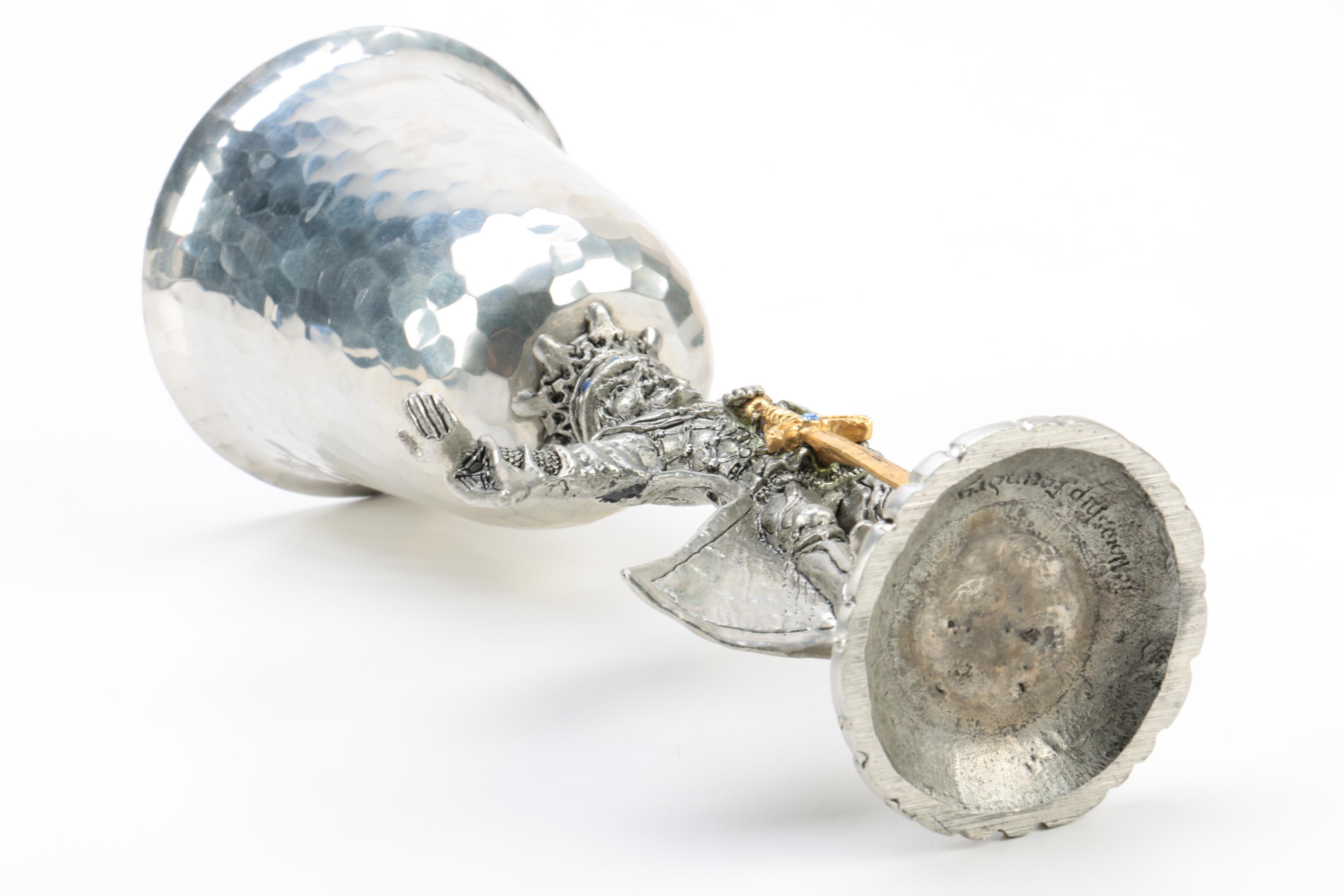 Fellowship Foundry Arthur and Guinevere Pewter Goblets