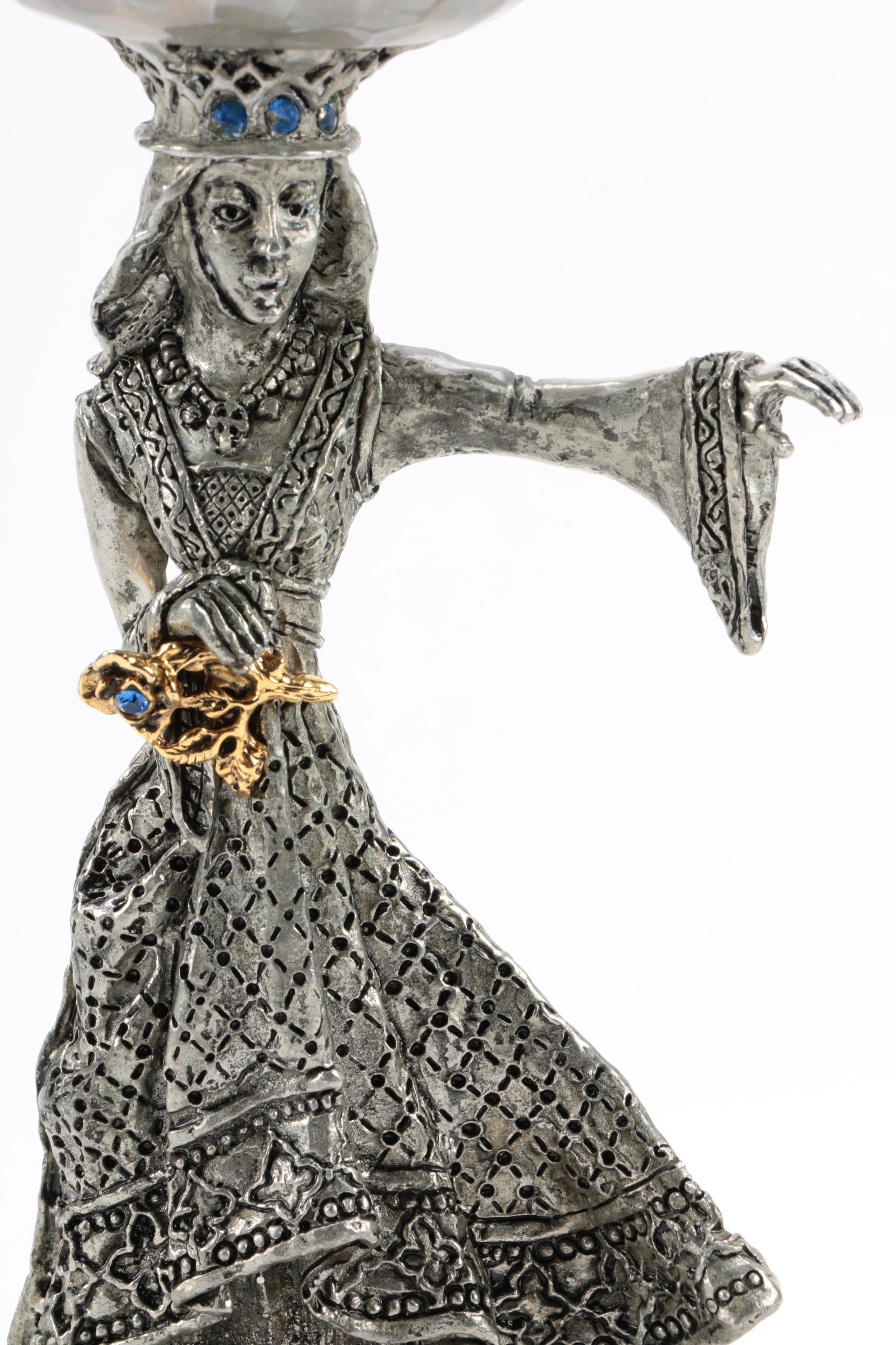 Fellowship Foundry Arthur and Guinevere Pewter Goblets