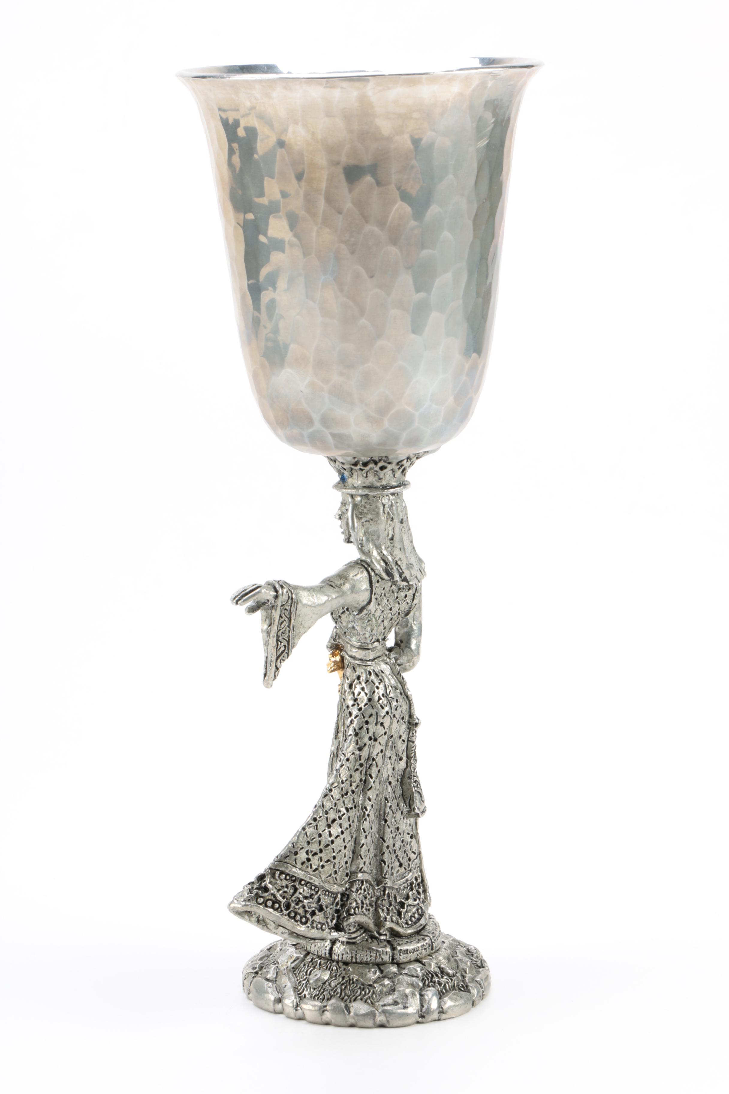 Fellowship Foundry Arthur and Guinevere Pewter Goblets