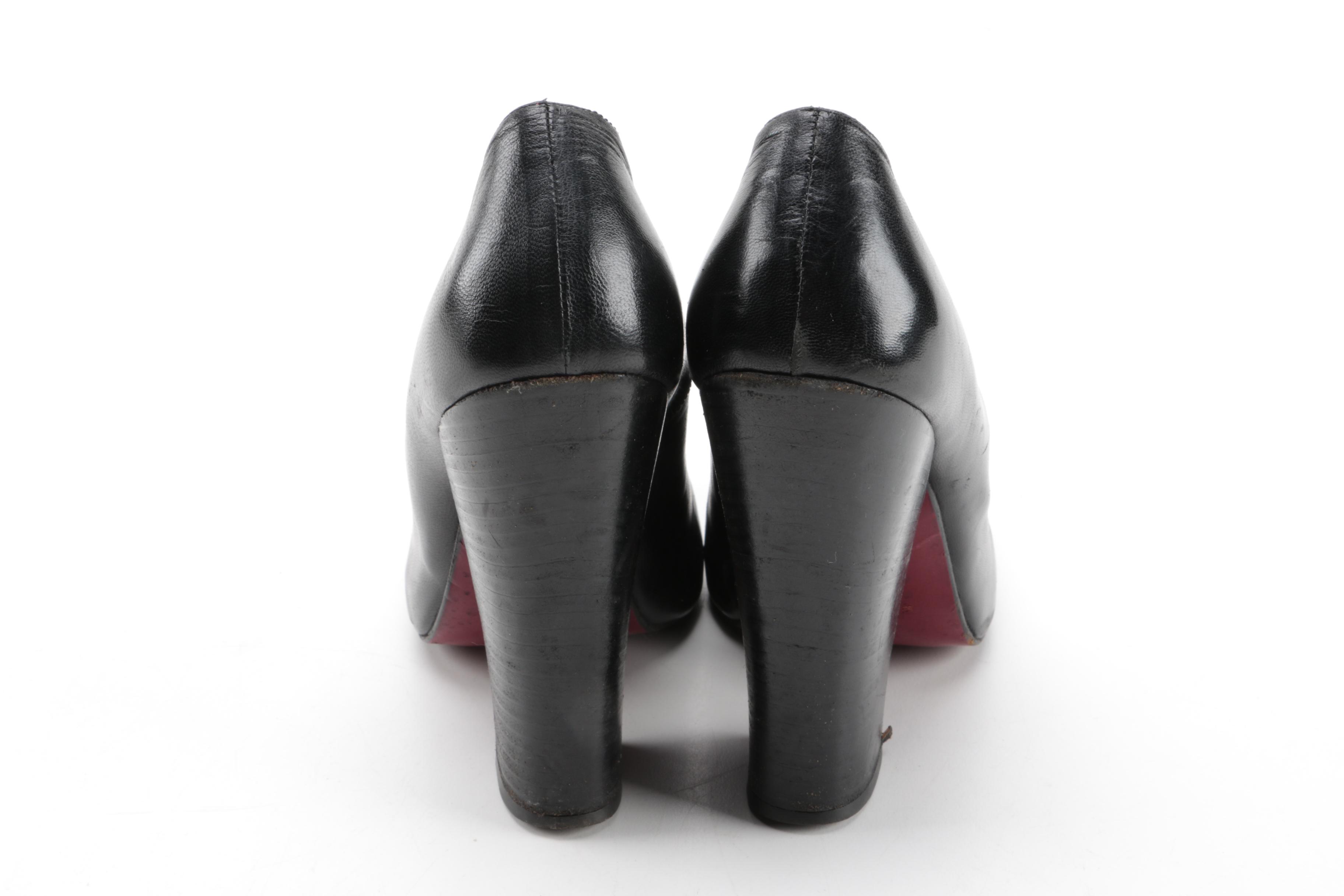 Vintage Vivienne Westwood Black Leather Heels