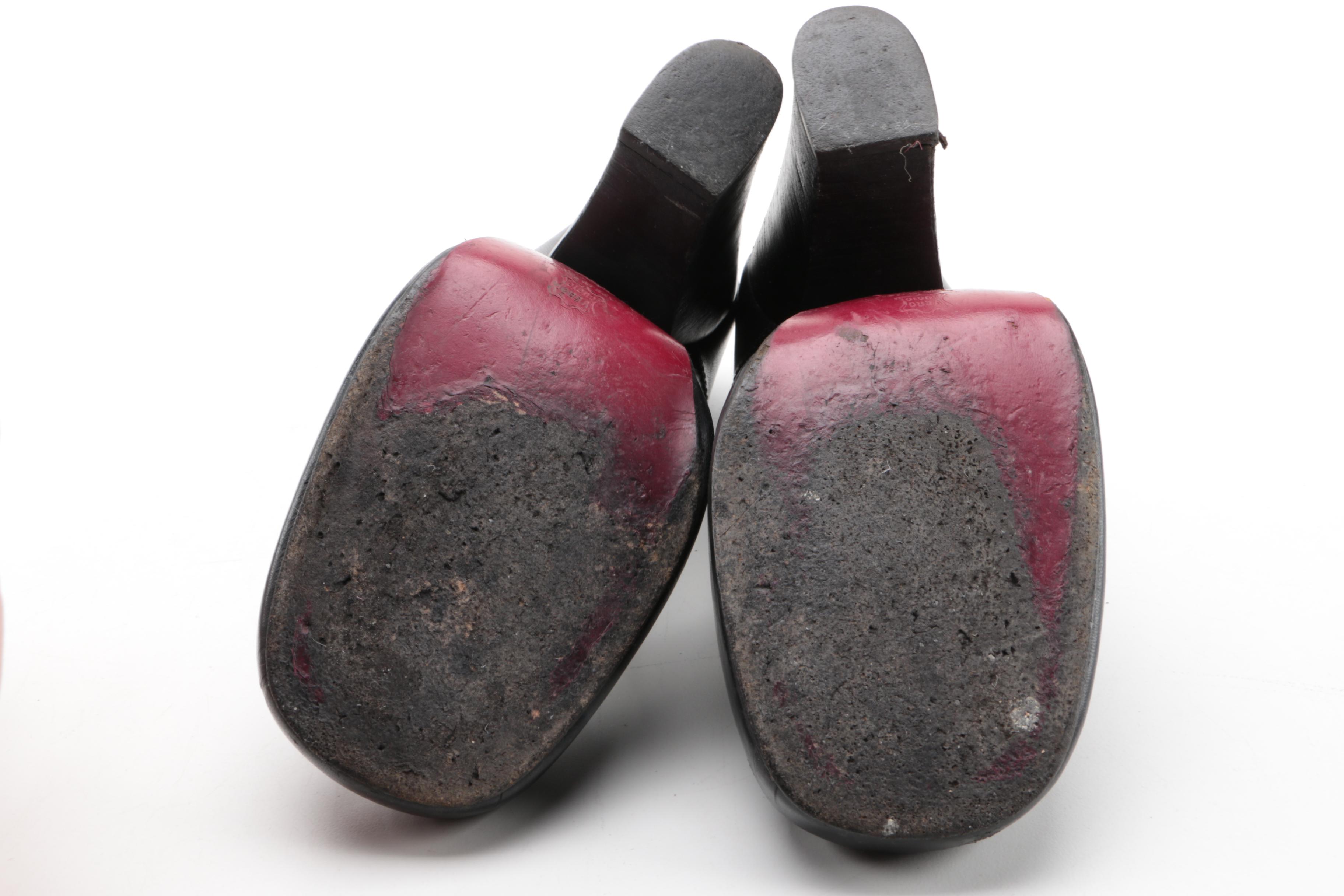 Vintage Vivienne Westwood Black Leather Heels