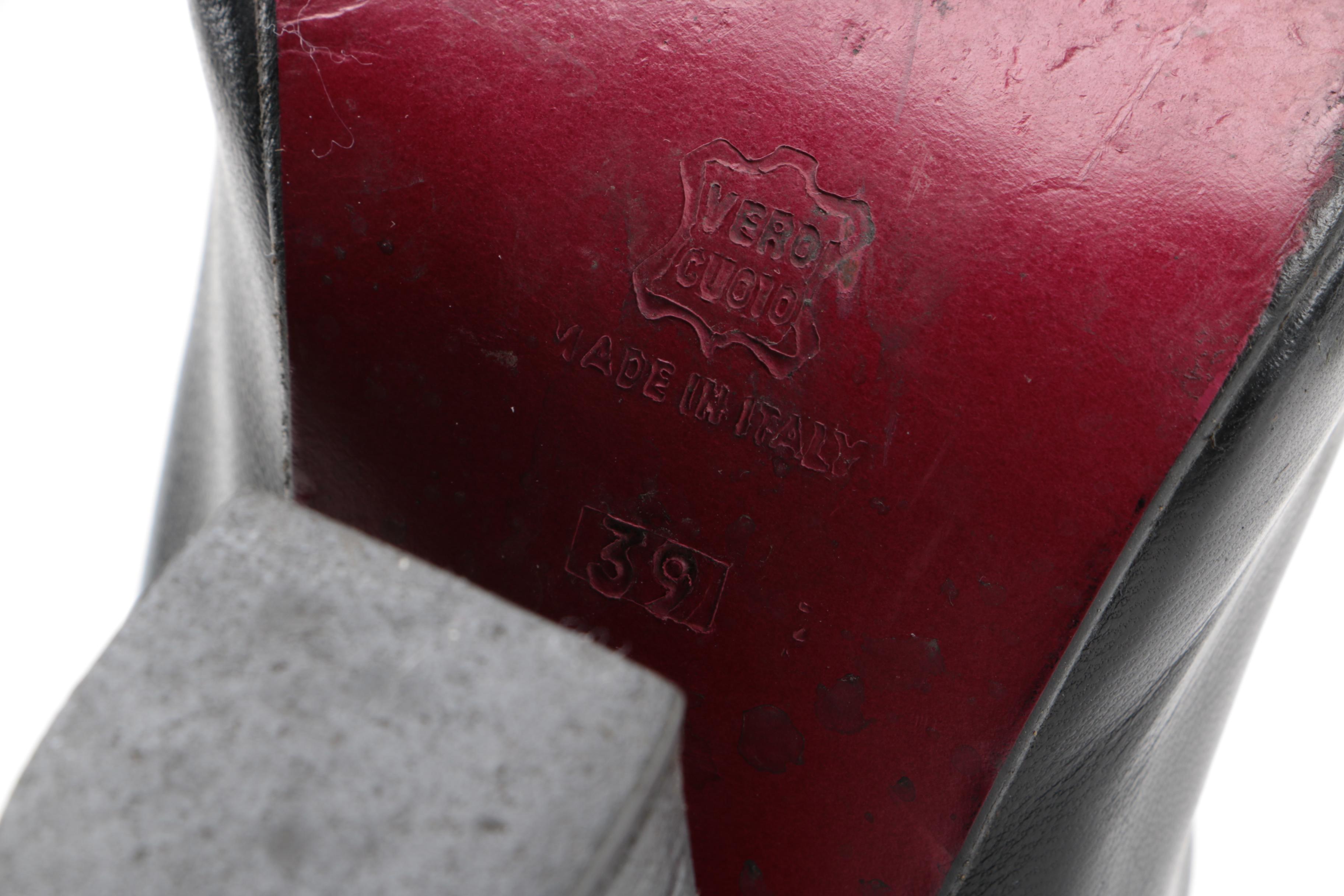 Vintage Vivienne Westwood Black Leather Heels