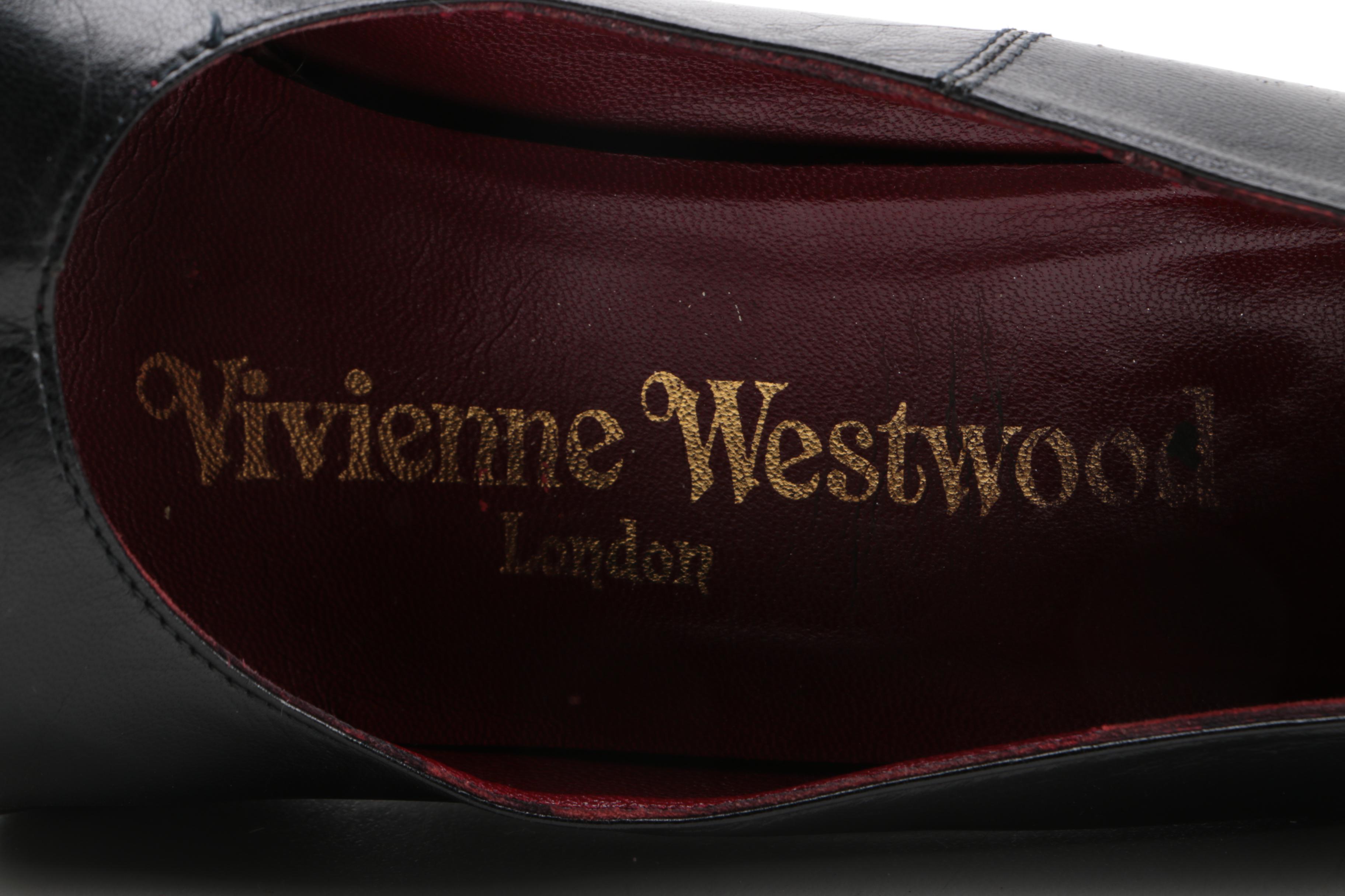 Vintage Vivienne Westwood Black Leather Heels