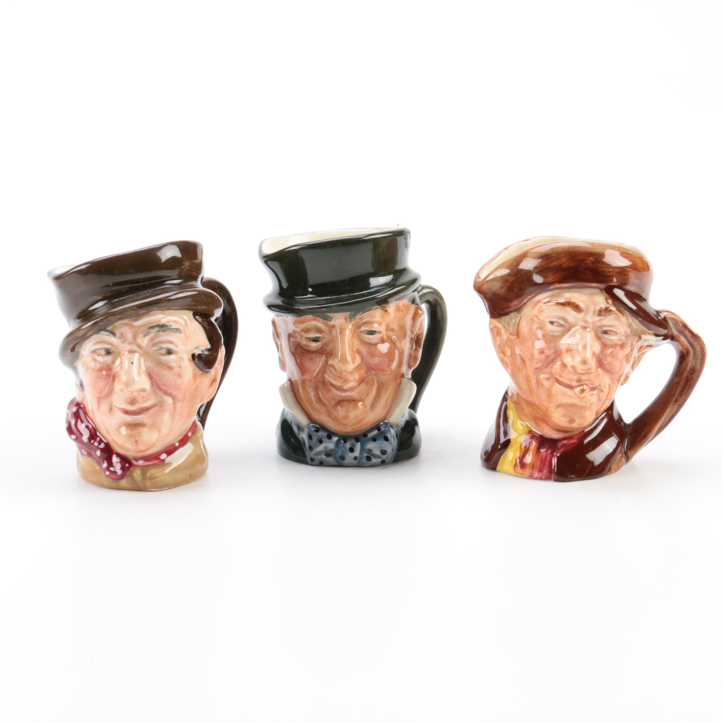 Royal Doulton Miniature Character Jugs Including Vintage 'Arry'