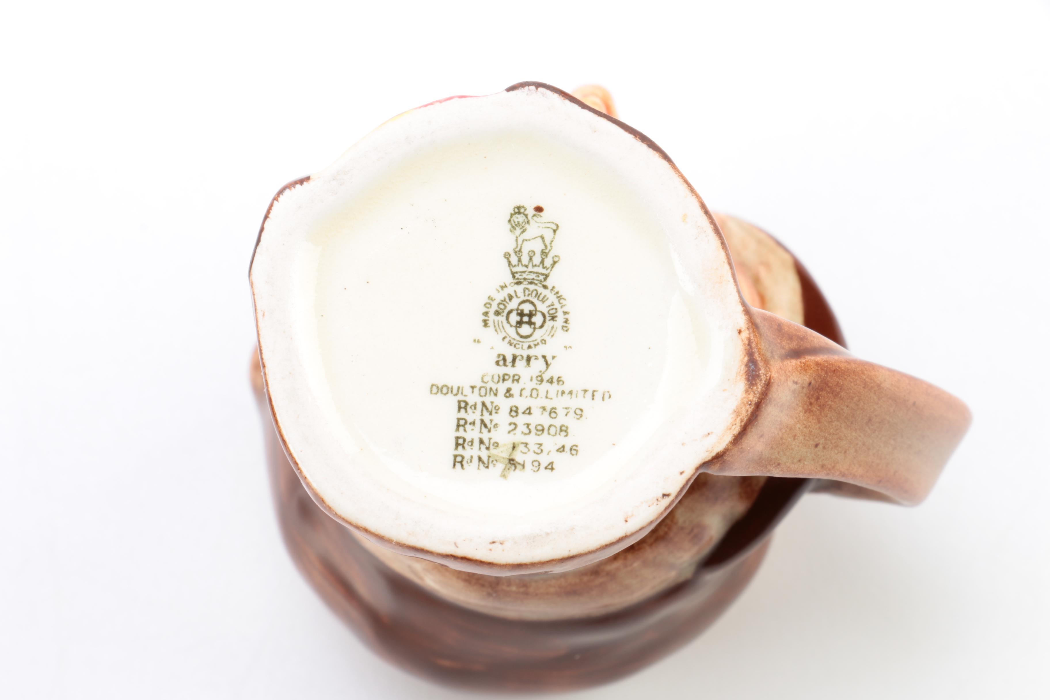 Royal Doulton Miniature Character Jugs Including Vintage 'Arry'