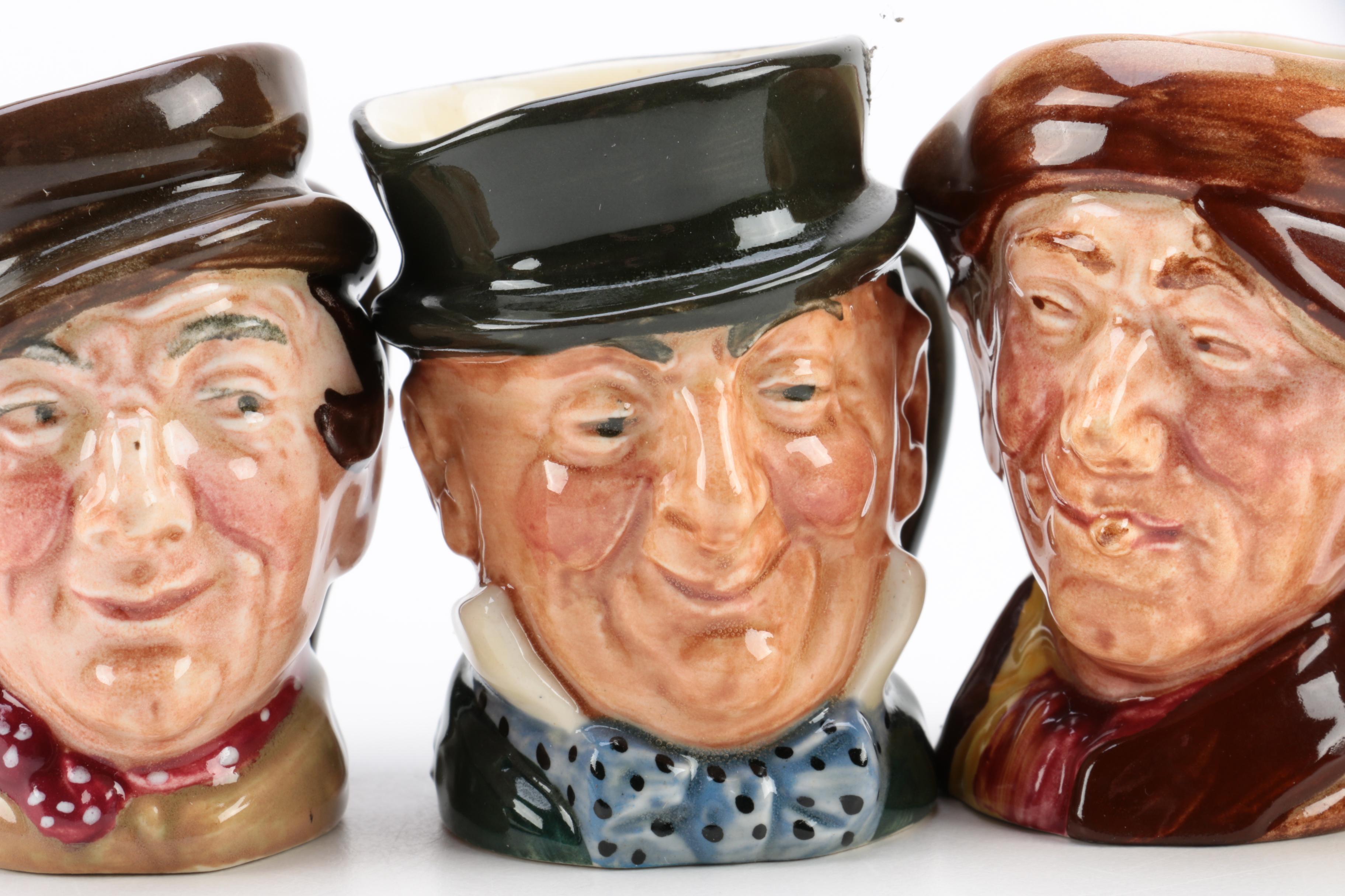 Royal Doulton Miniature Character Jugs Including Vintage 'Arry'