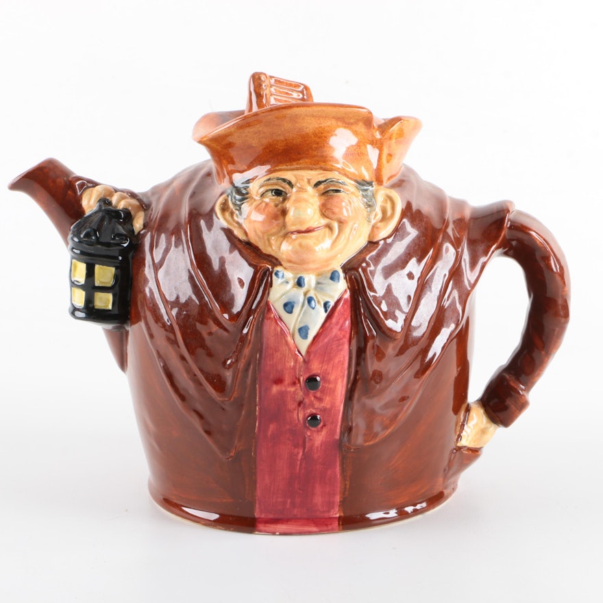 Royal Doulton "Old Charley" Character Teapot, Circa 1939-1940