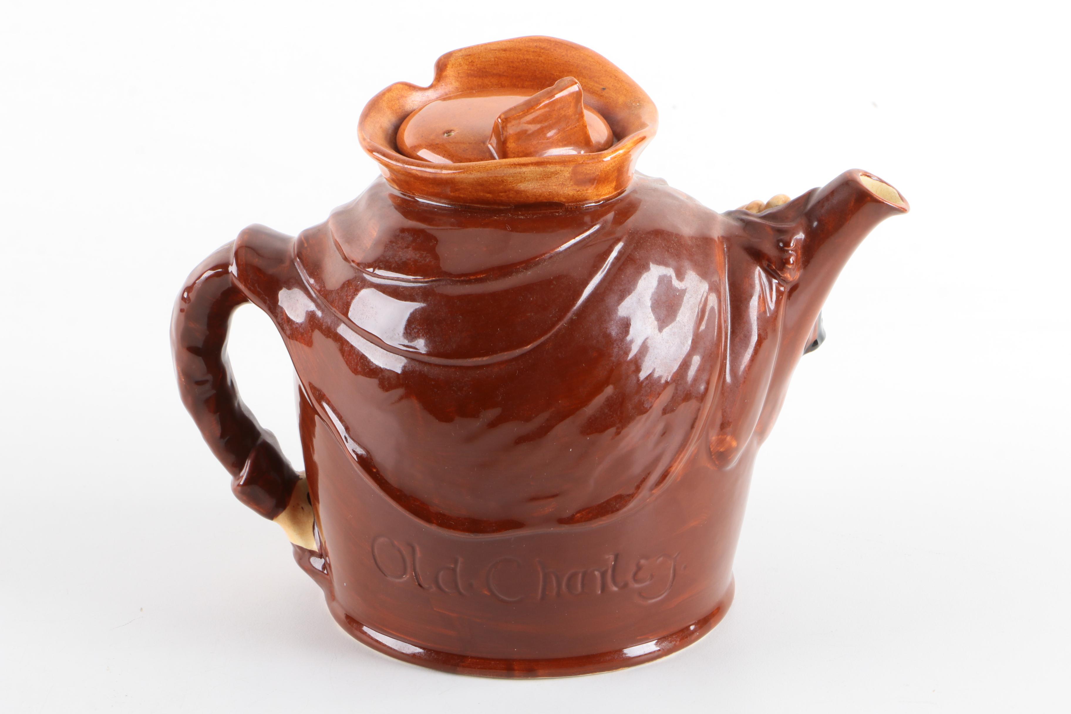 Royal Doulton "Old Charley" Character Teapot, Circa 1939-1940