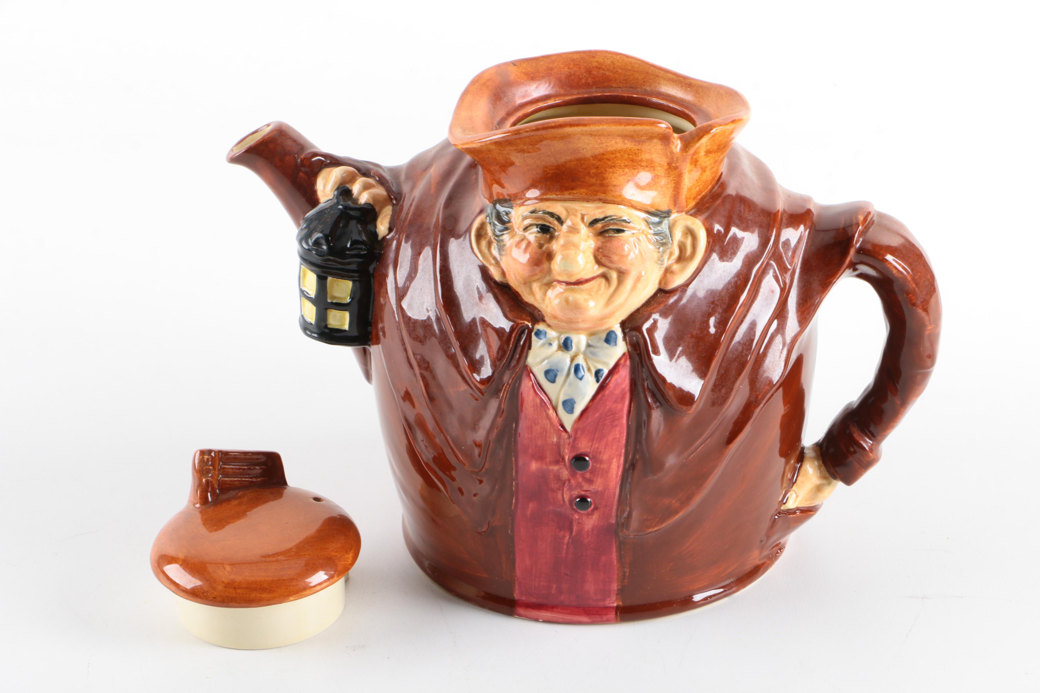 Royal Doulton "Old Charley" Character Teapot, Circa 1939-1940