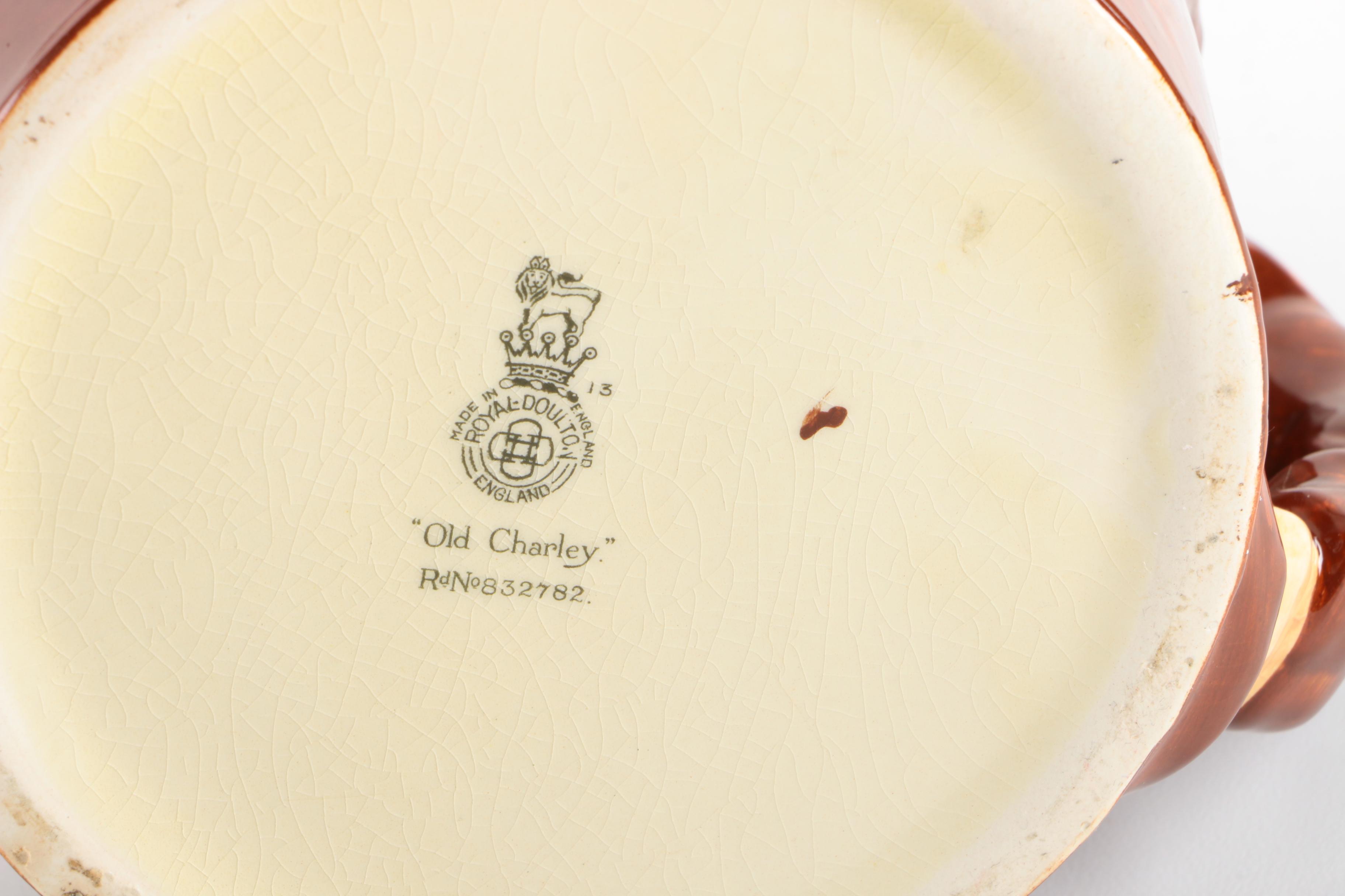 Royal Doulton "Old Charley" Character Teapot, Circa 1939-1940