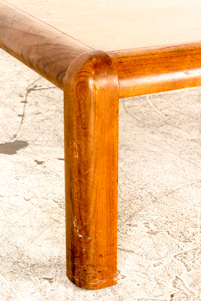 Vintage Modern Oak Coffee Table and End Table from Lane