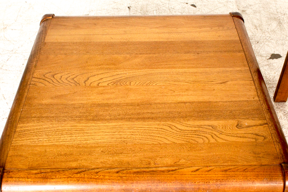 Vintage Modern Oak Coffee Table and End Table from Lane