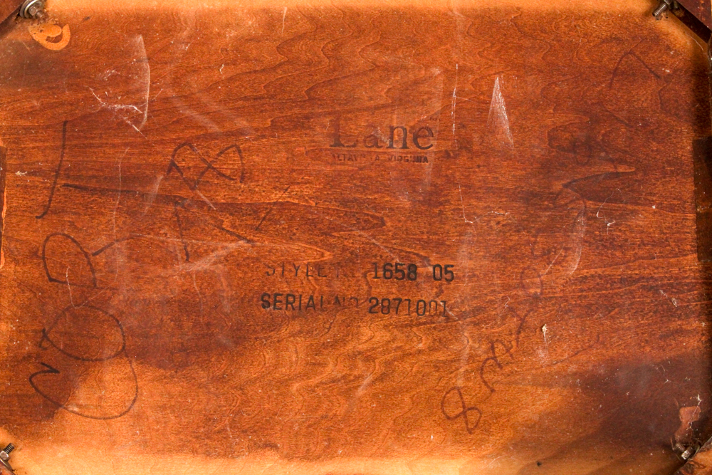 Vintage Modern Oak Coffee Table and End Table from Lane