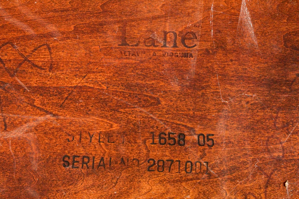 Vintage Modern Oak Coffee Table and End Table from Lane