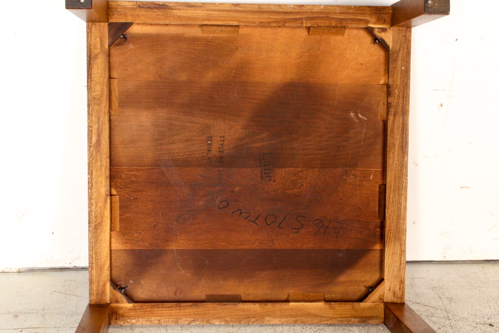 Vintage Modern Oak Coffee Table and End Table from Lane