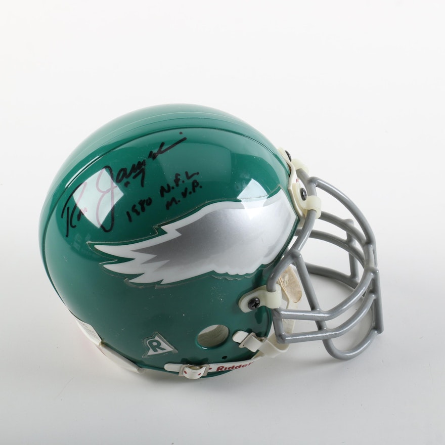 Ron Jaworski Autographed Eagles Riddell Throwback Mini Helmet