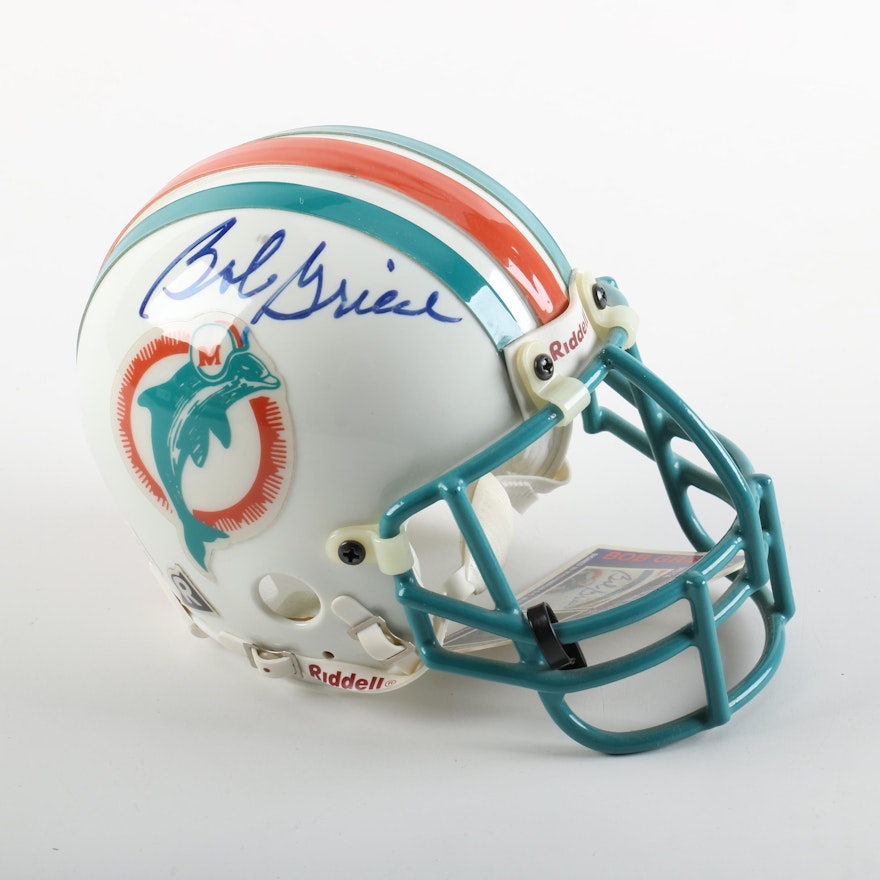 Bob Griese Autographed Mini-Helmet