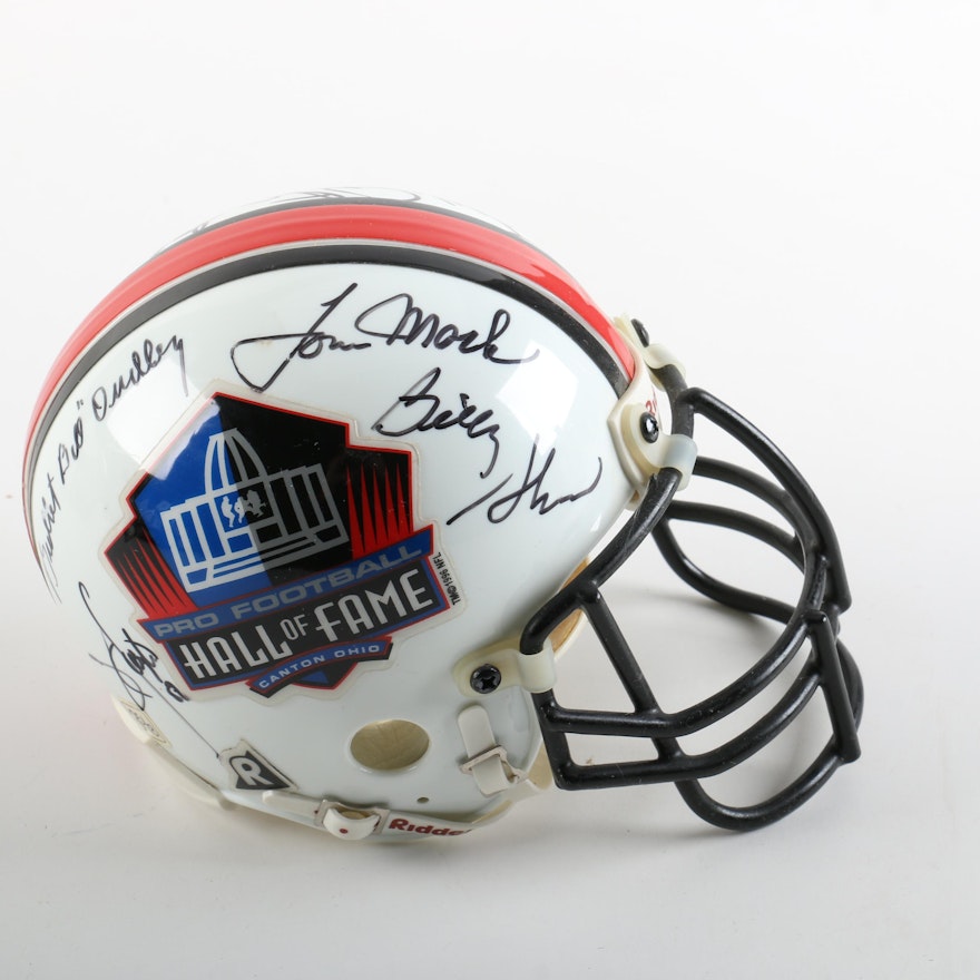 Pro Football Hall of Fame Autographed Helmet Featuring "Bullet Bill" Dudley