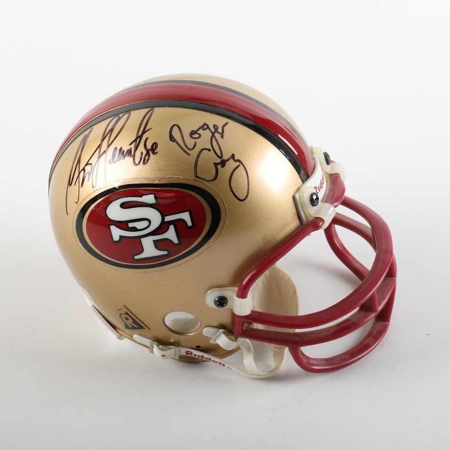 San Francisco 49ers Autographed Mini Helmet