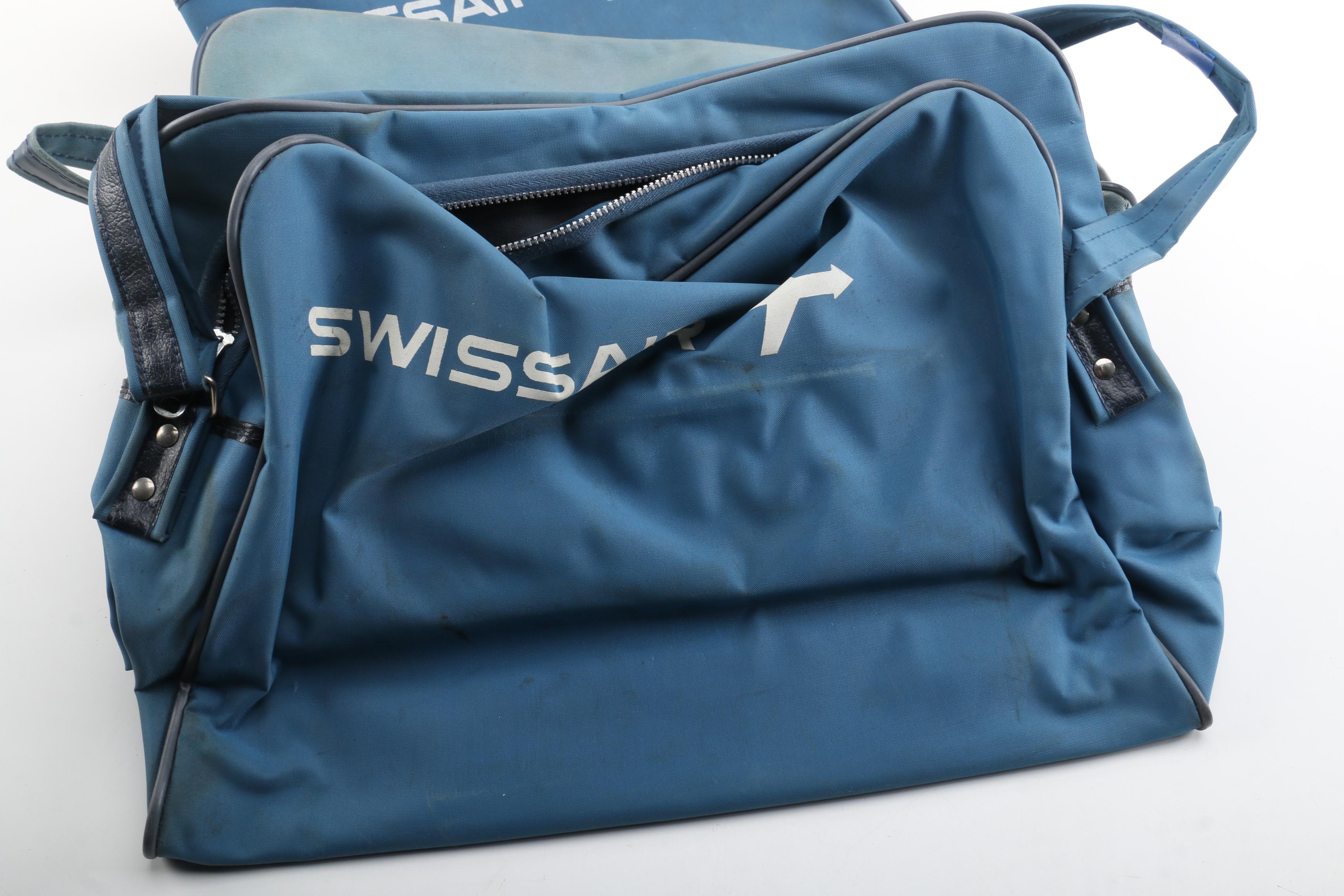 1960s Vintage Swissair Cabin Bags