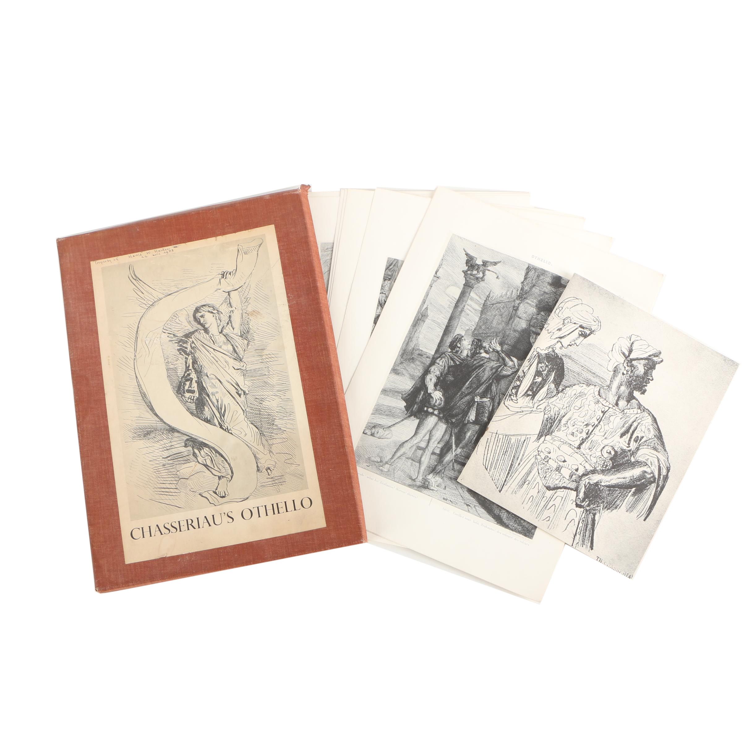 Portfolio of Halftone Prints After Theodore Chasseriau's "Othello"