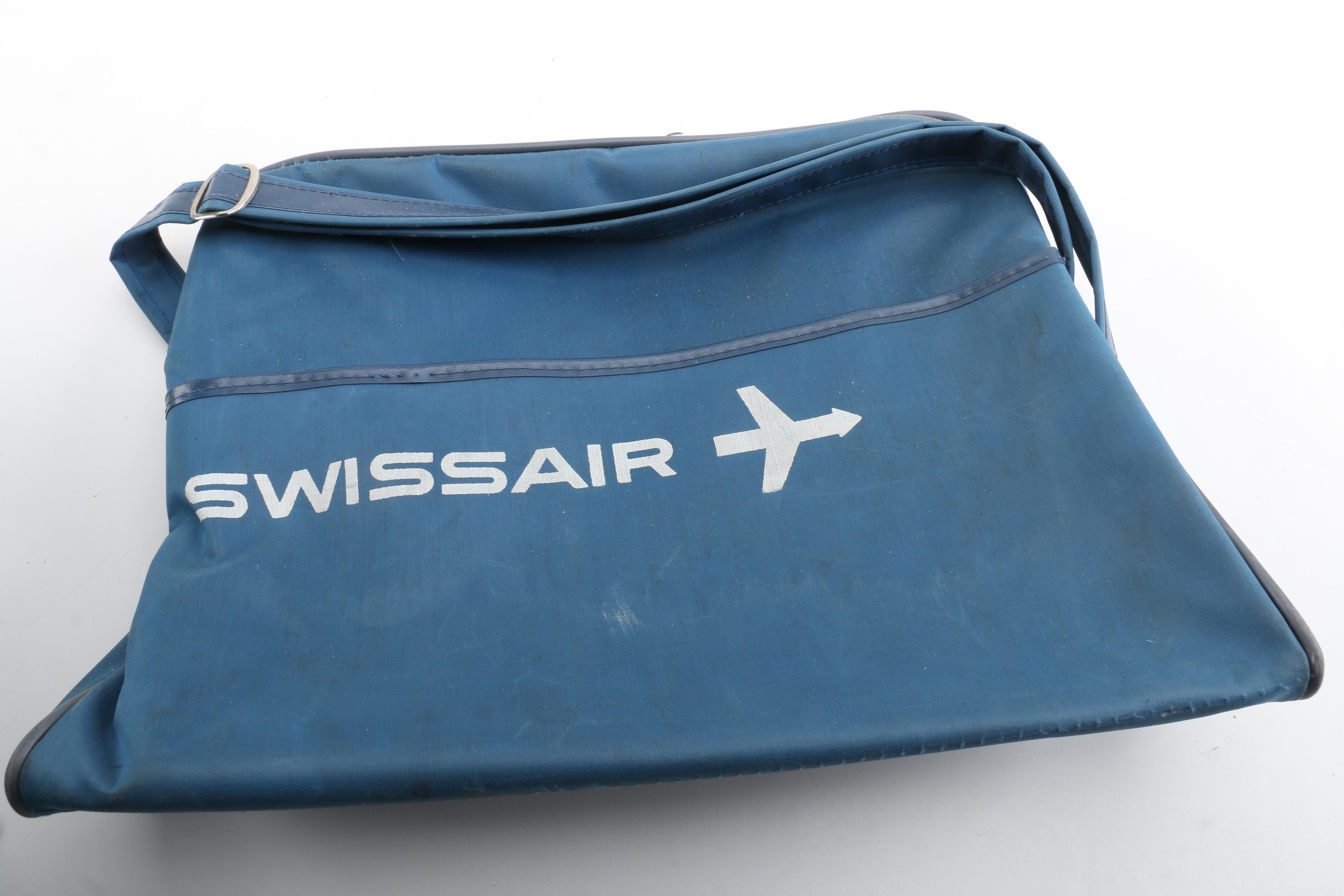 1960s Vintage Swissair Cabin Bags