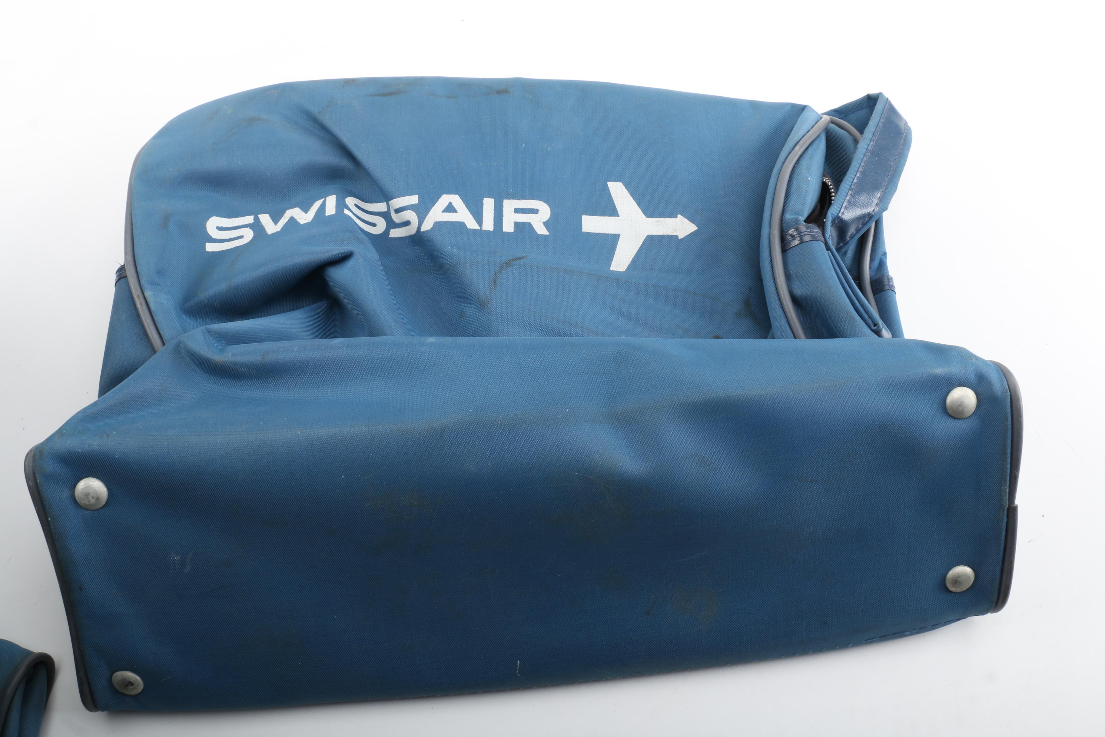 1960s Vintage Swissair Cabin Bags