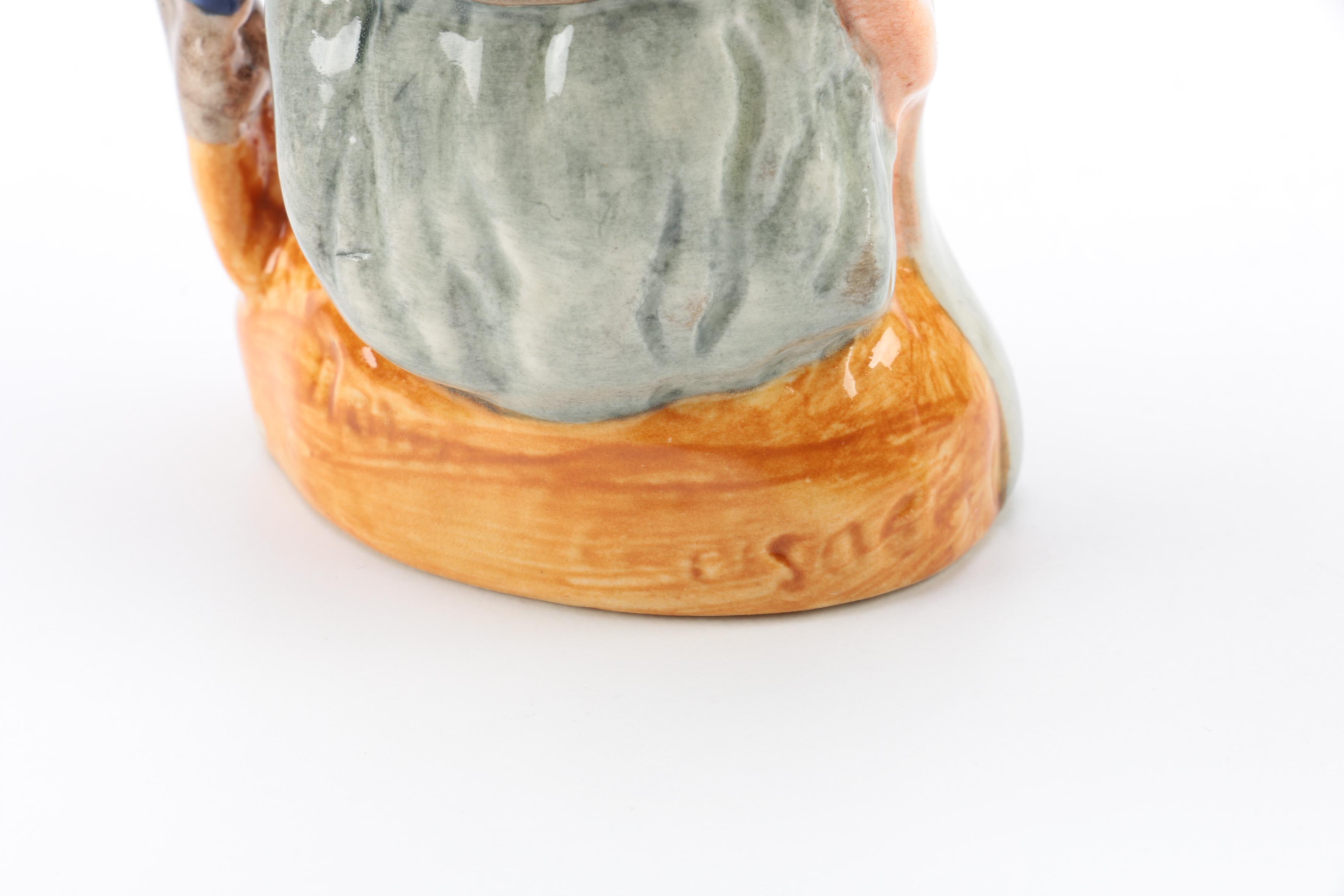 Royal Doulton Miniature Character Jugs Including Vintage "Robinson Crusoe"