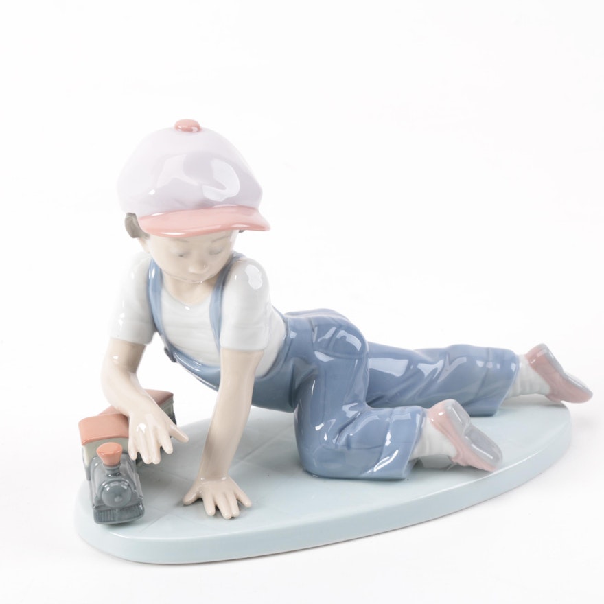 Lladró "All Aboard" Porcelain Collectors Society Figurine