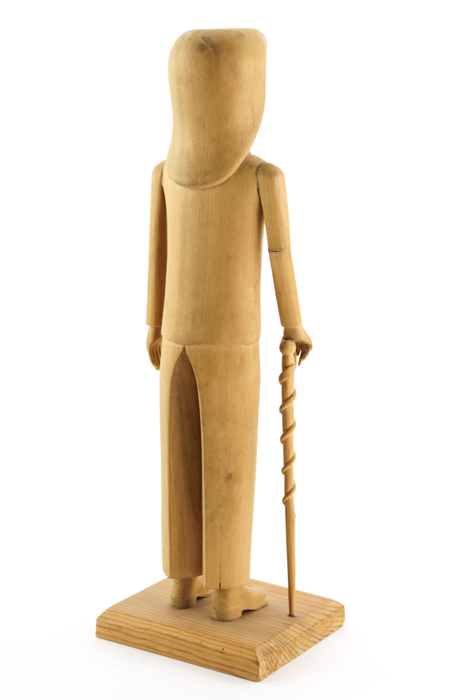 Edgar Tolson and Donny Tolson 1980s Carved Wooden Folk Art Figures