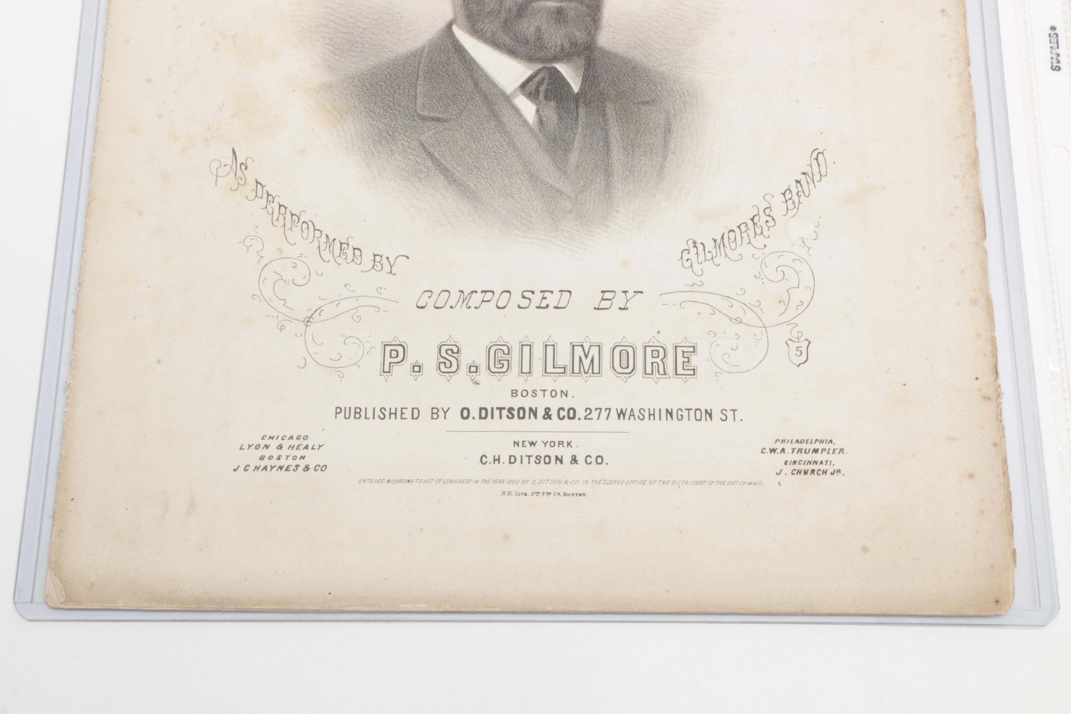 Ulysses S. Grant Related Lithograph Prints, Portraits, and Sheet Music